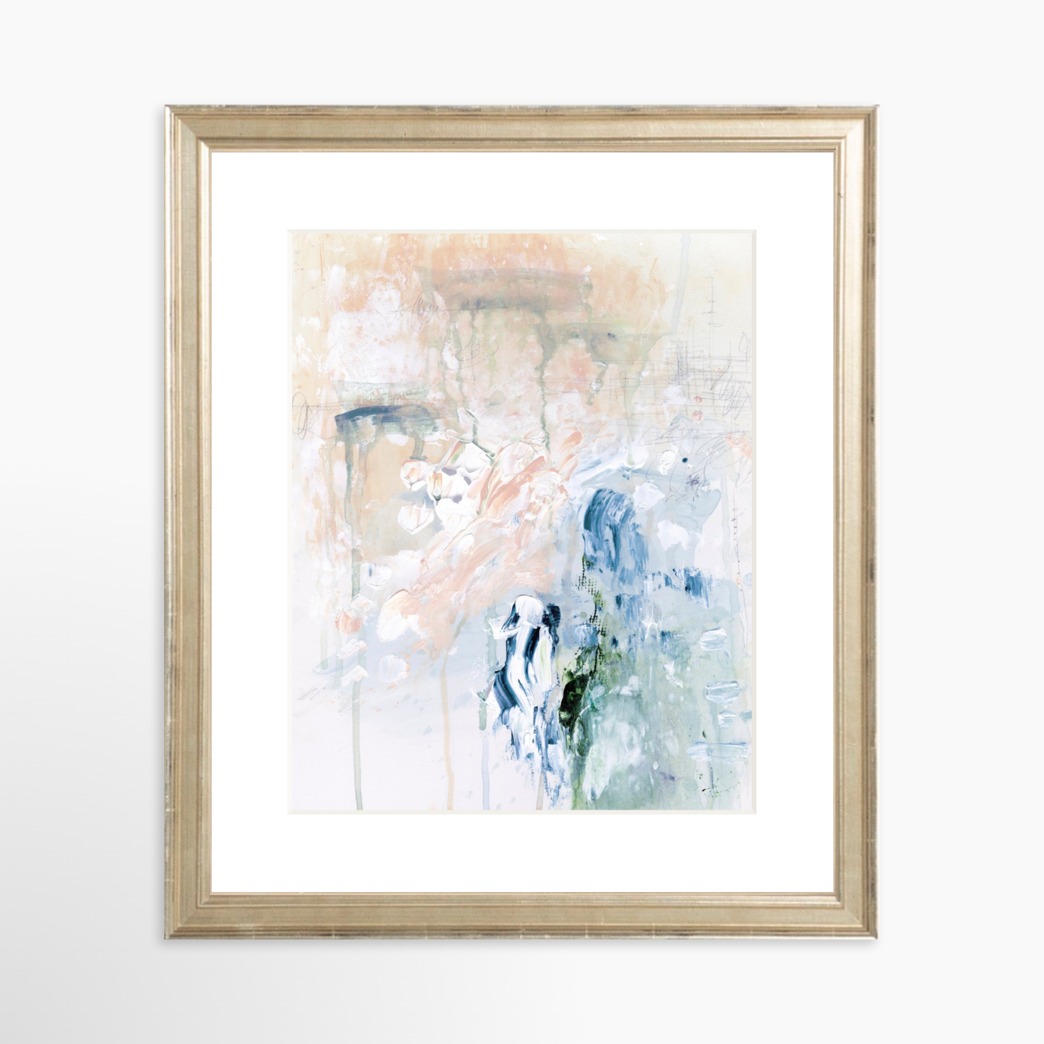 8x10 / Certificate Silver Frame + White Mat