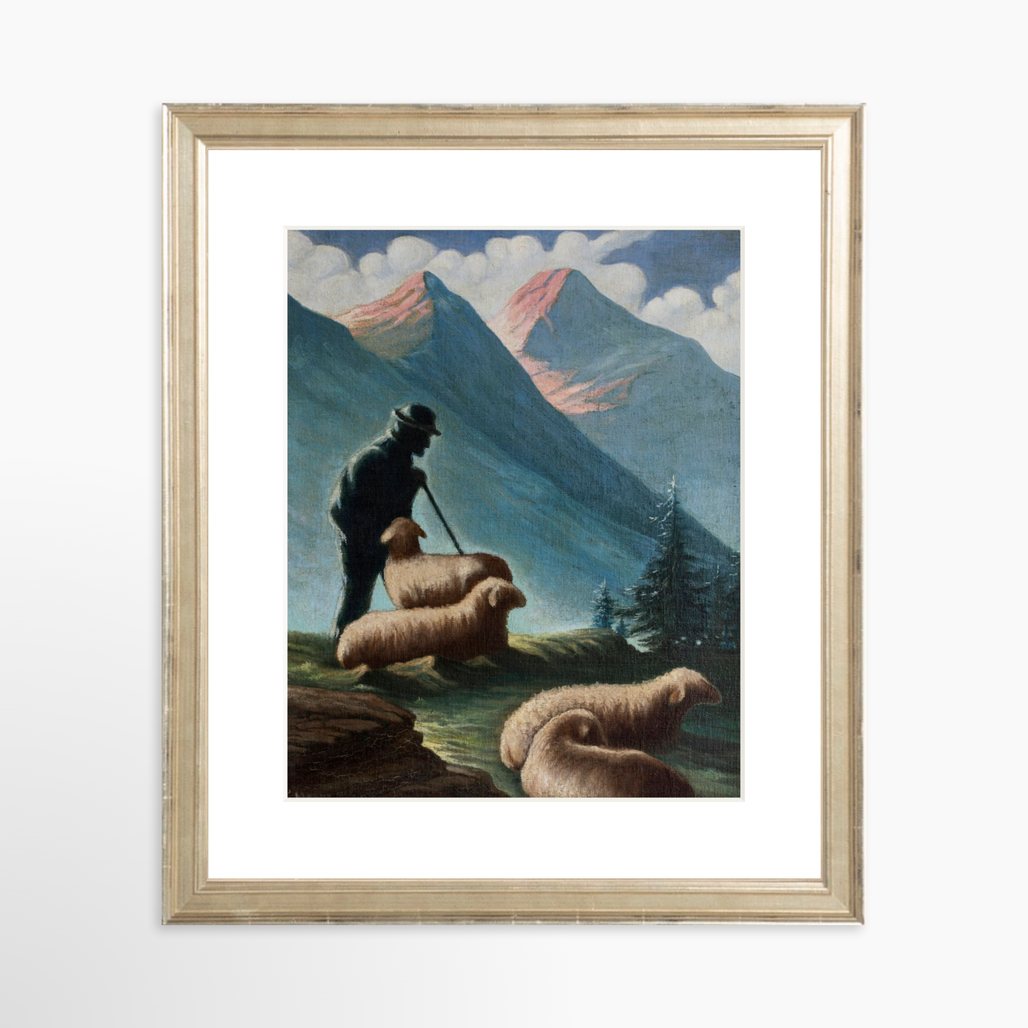 8x10 / Certificate Silver Frame + White Mat