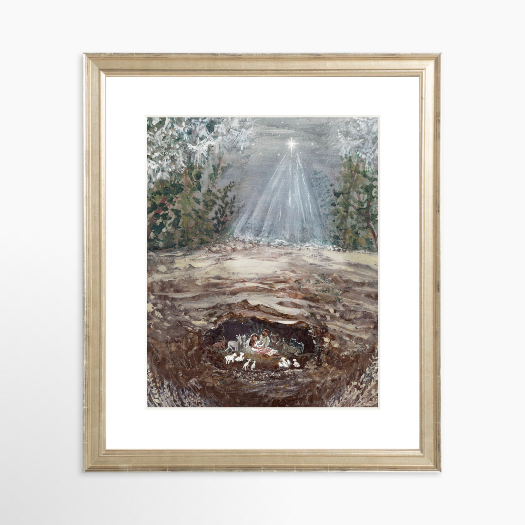 8x10 / Certificate Silver Frame + White Mat