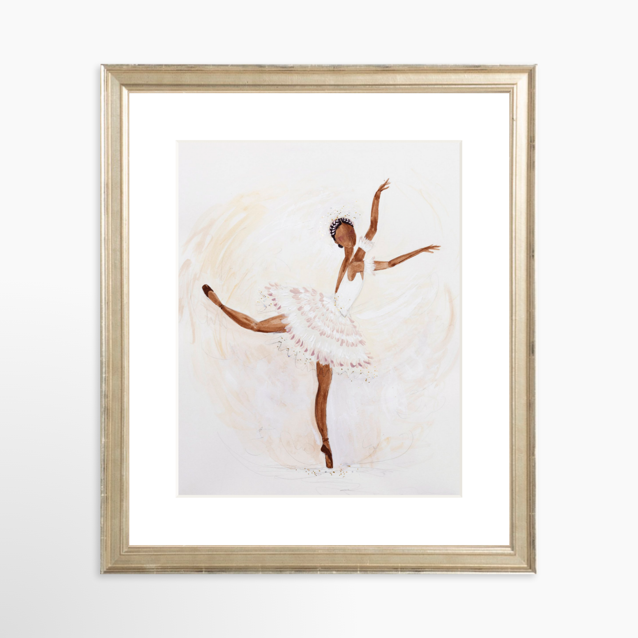 8x10 / Certificate Silver Frame + White Mat