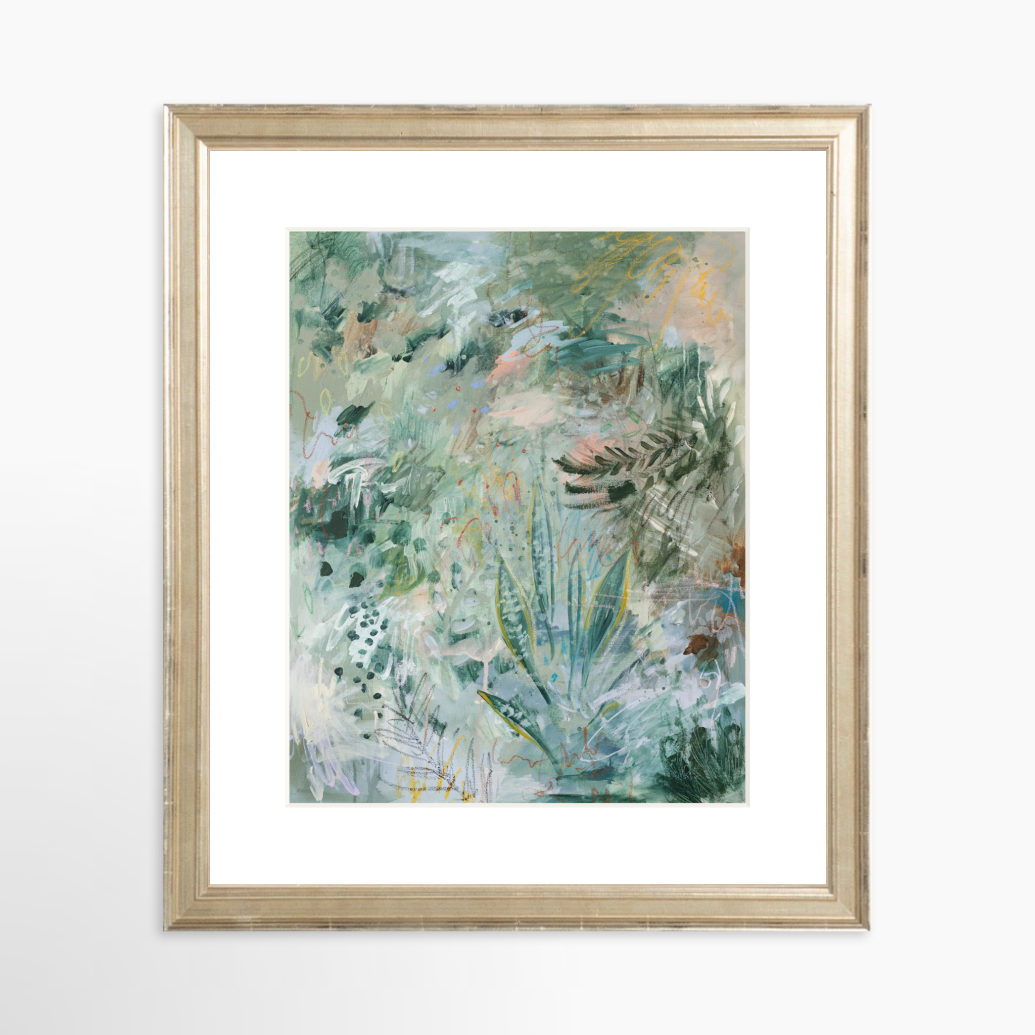 8x10 / Certificate Silver Frame + White Mat