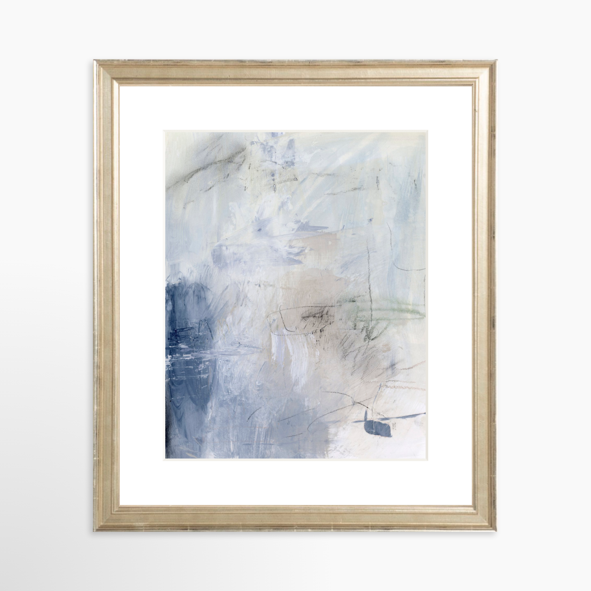 8x10 / Certificate Silver Frame + White Mat