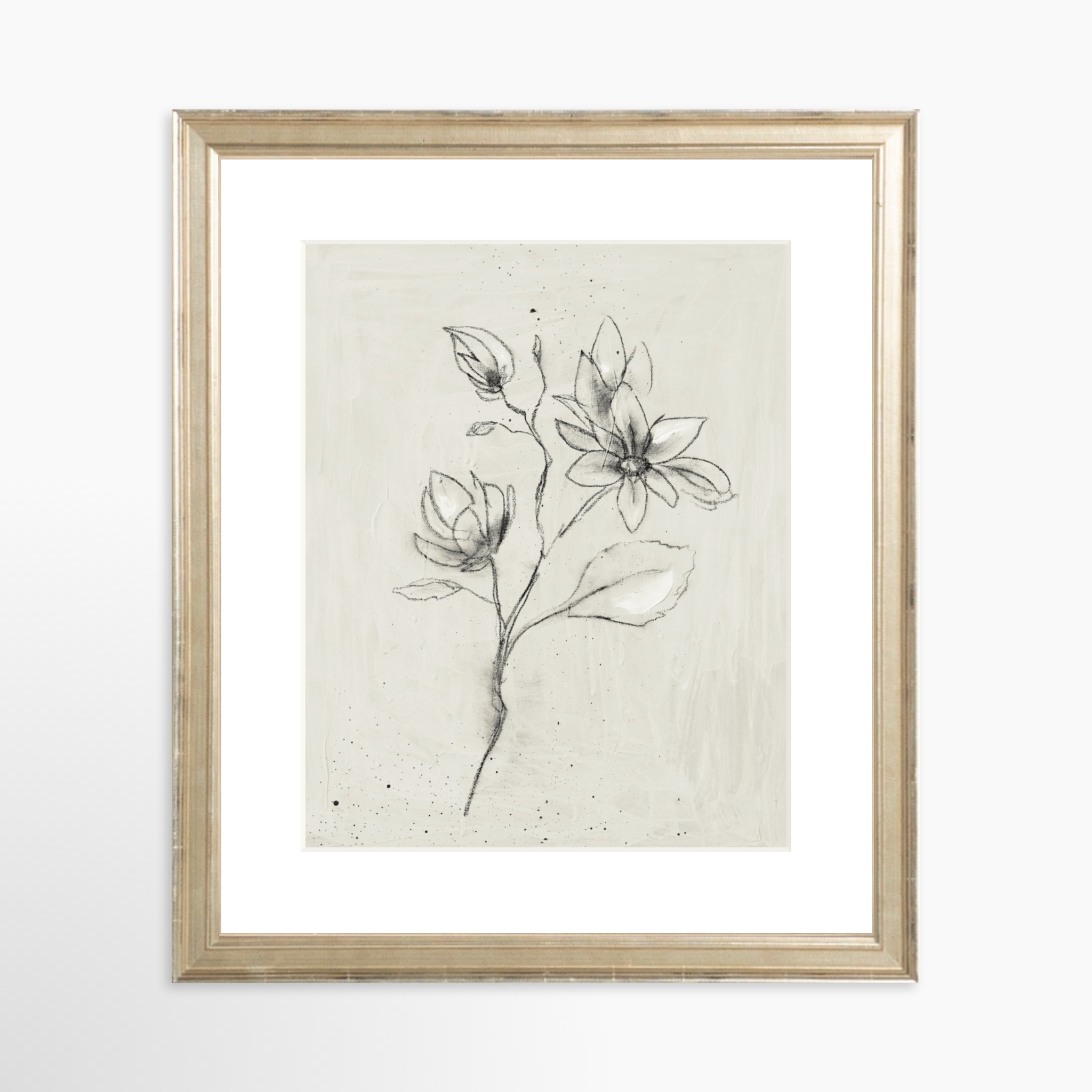 8x10 / Certificate Silver Frame + White Mat