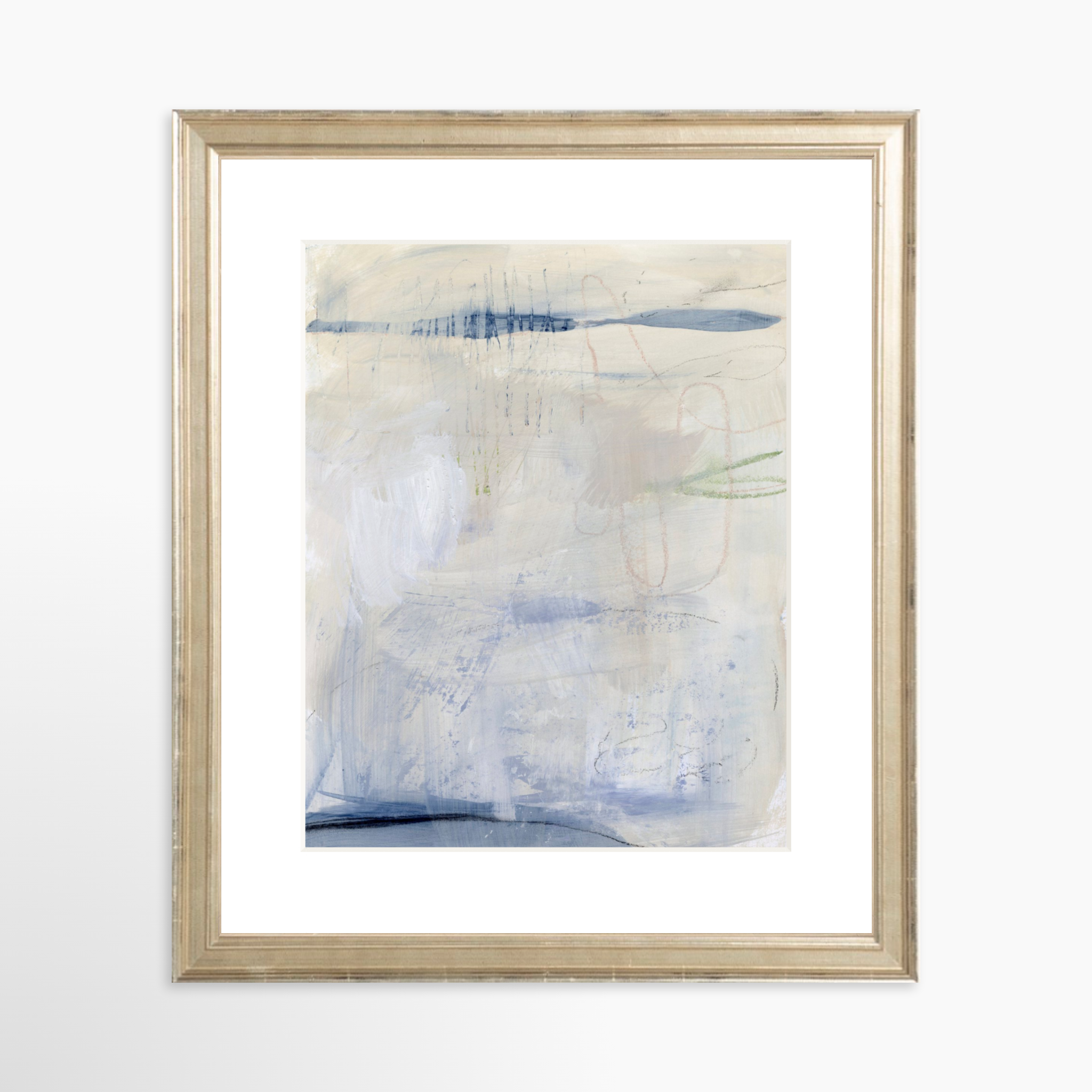 8x10 / Certificate Silver Frame + White Mat