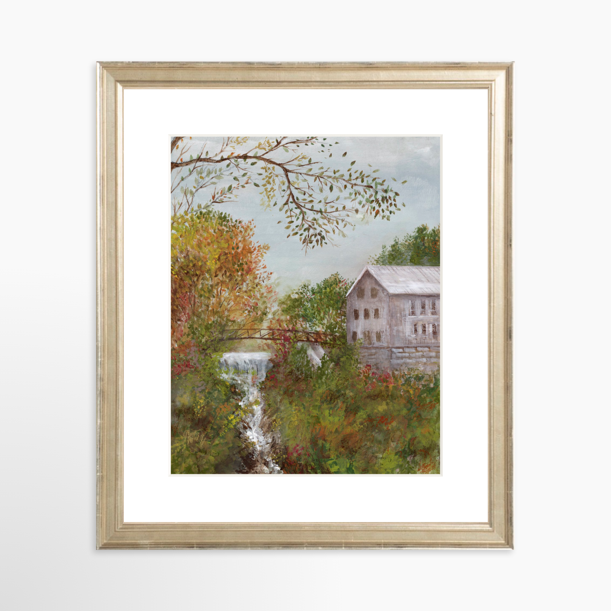 8x10 / Certificate Silver Frame + White Mat