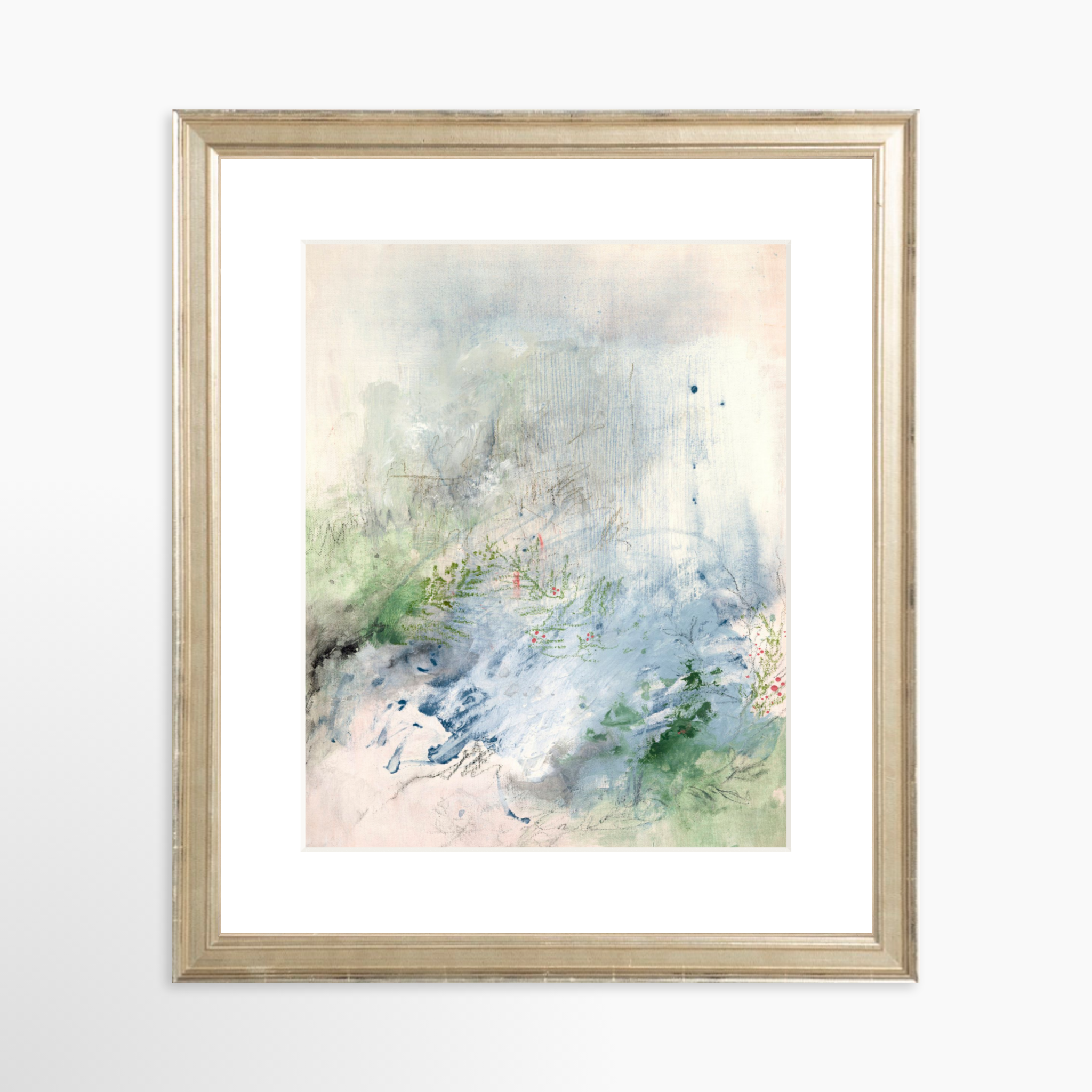 8x10 / Certificate Silver Frame + White Mat