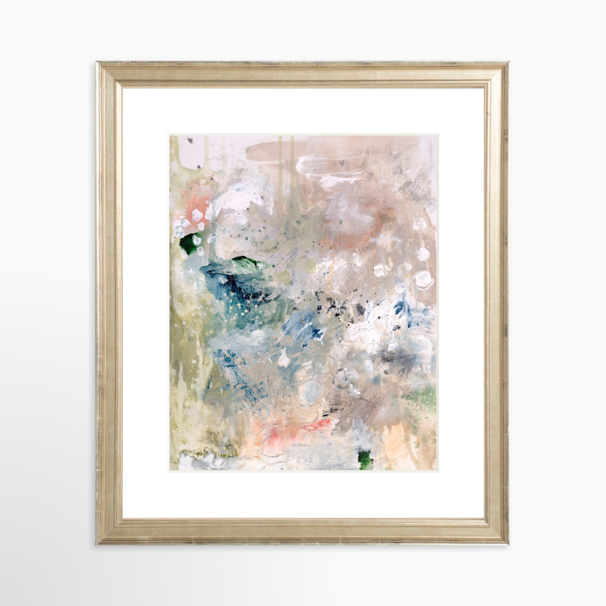 8x10 / Certificate Silver Frame + White Mat