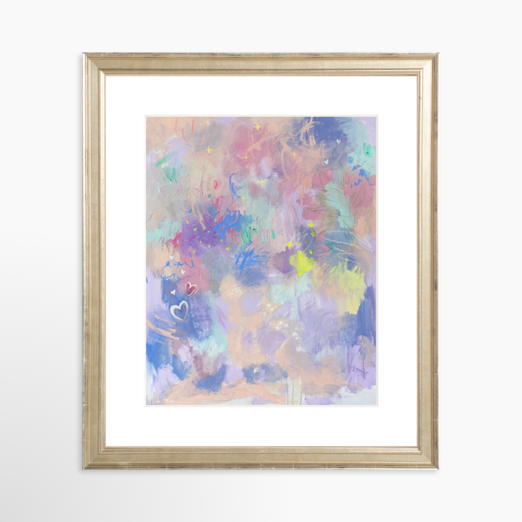 8x10 / Certificate Silver Frame + White Mat