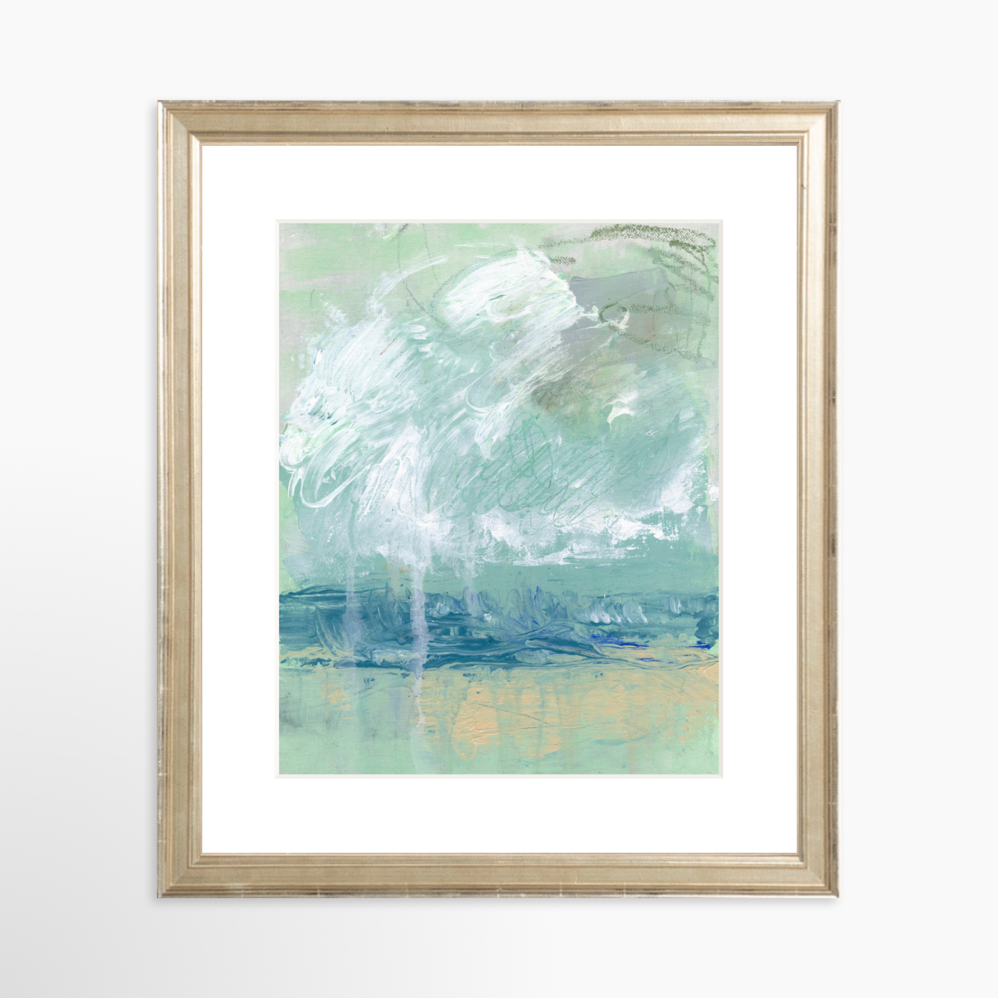 8x10 / Certificate Silver Frame + White Mat