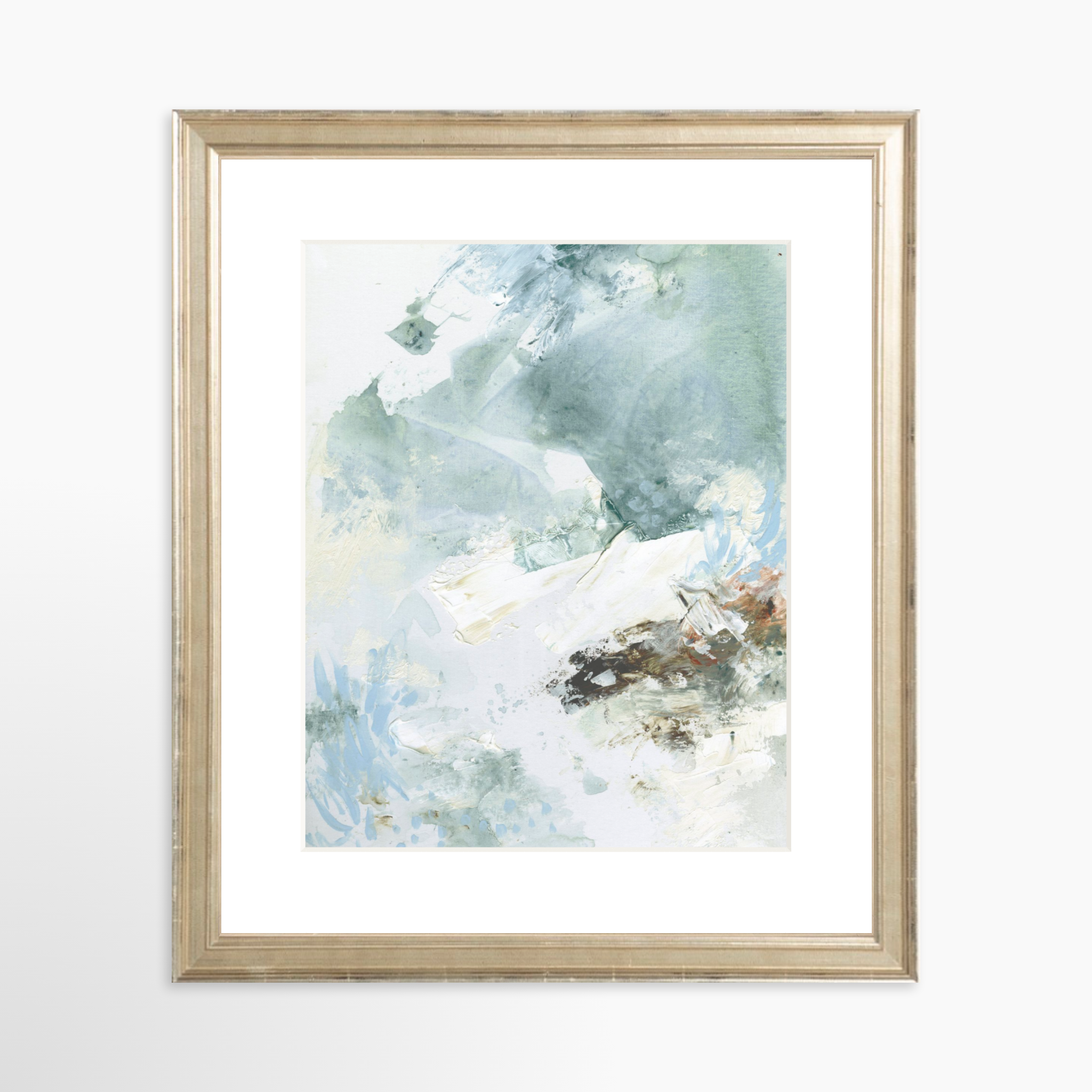 8x10 / Certificate Silver Frame + White Mat