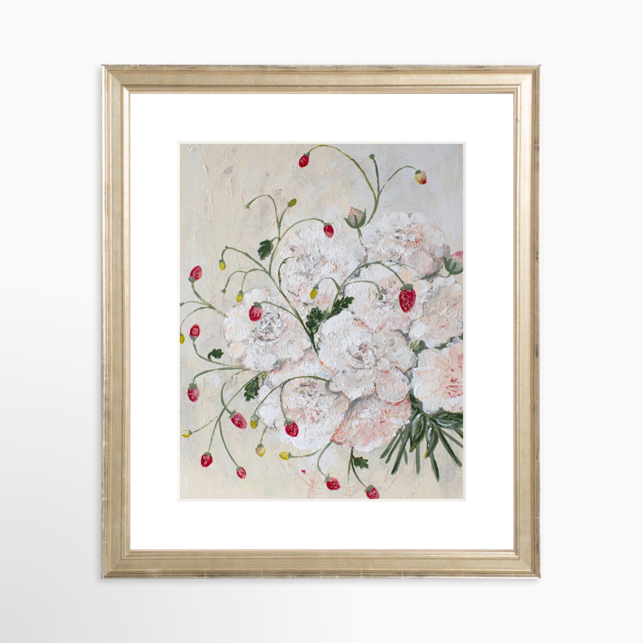 8x10 / Certificate Silver Frame + White Mat