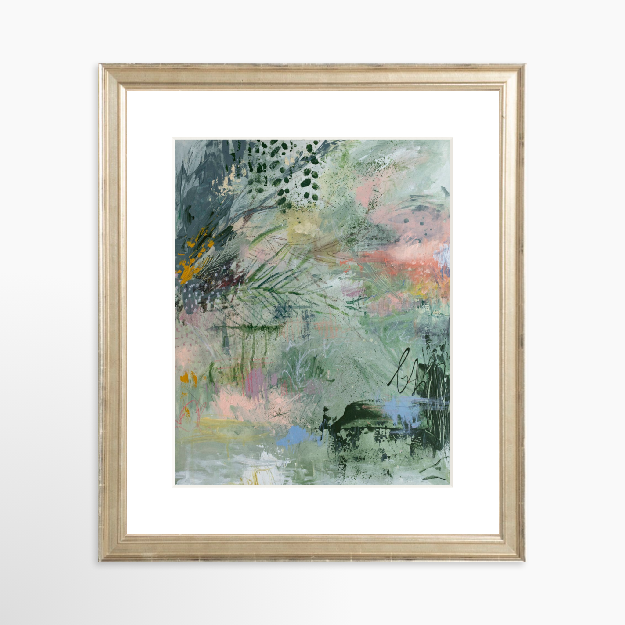 8x10 / Certificate Silver Frame + White Mat