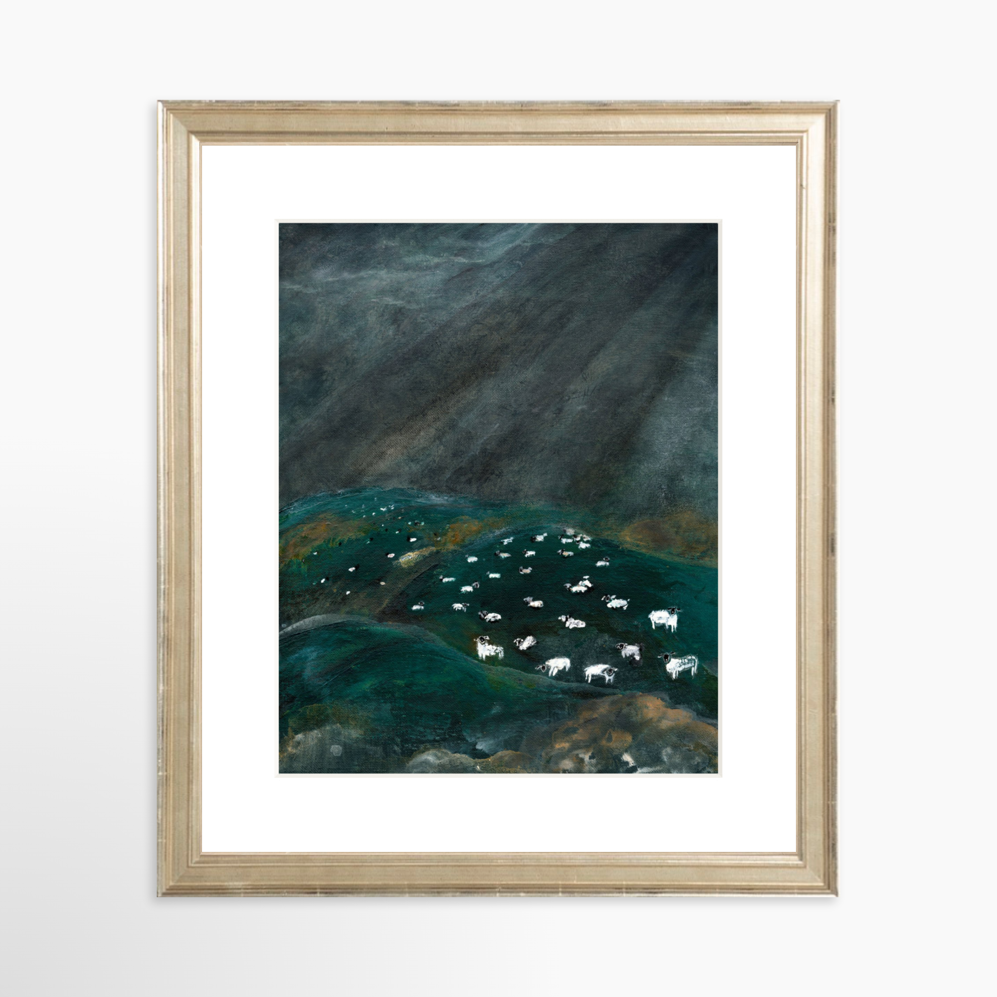 8x10 / Certificate Silver Frame + White Mat