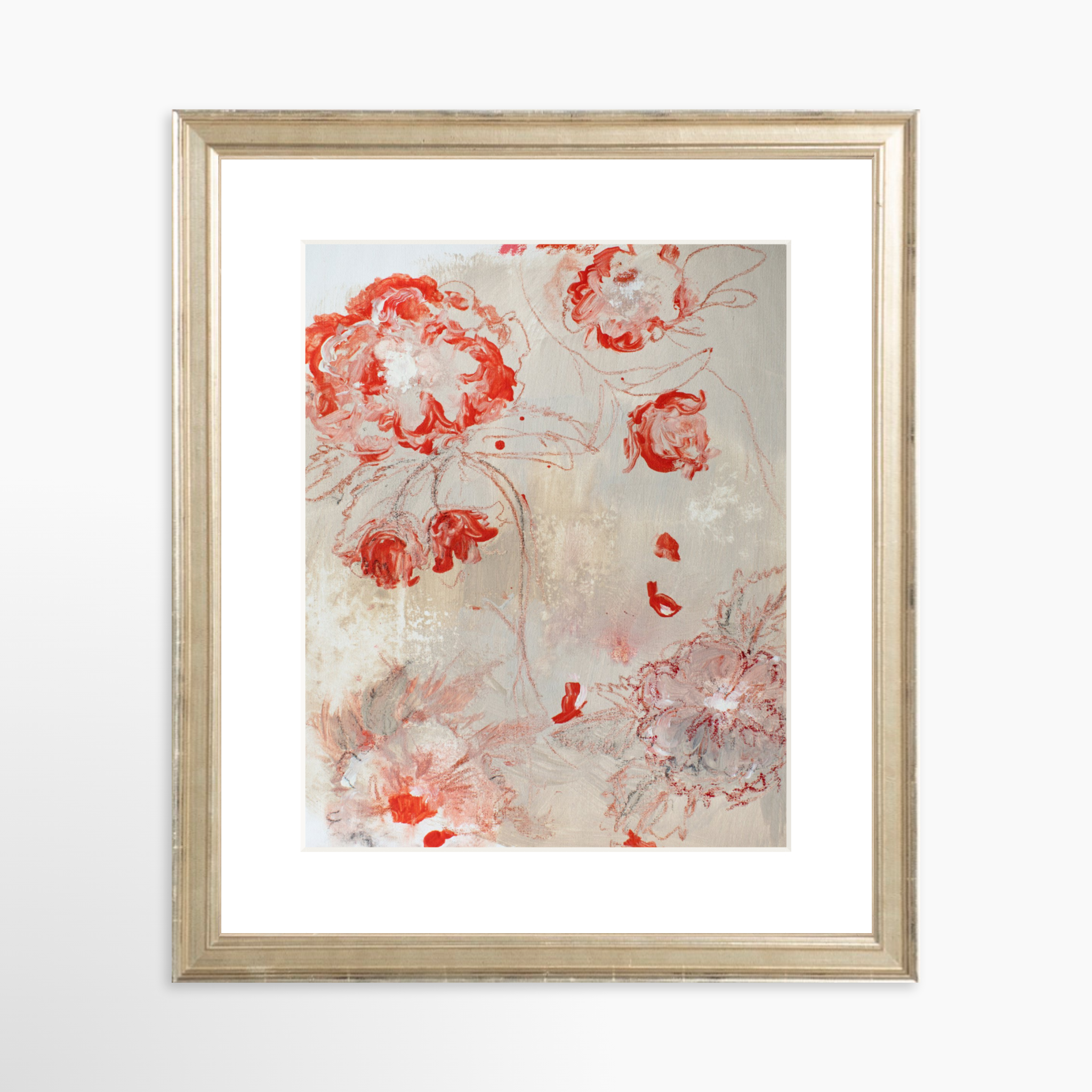 8x10 / Certificate Silver Frame + White Mat