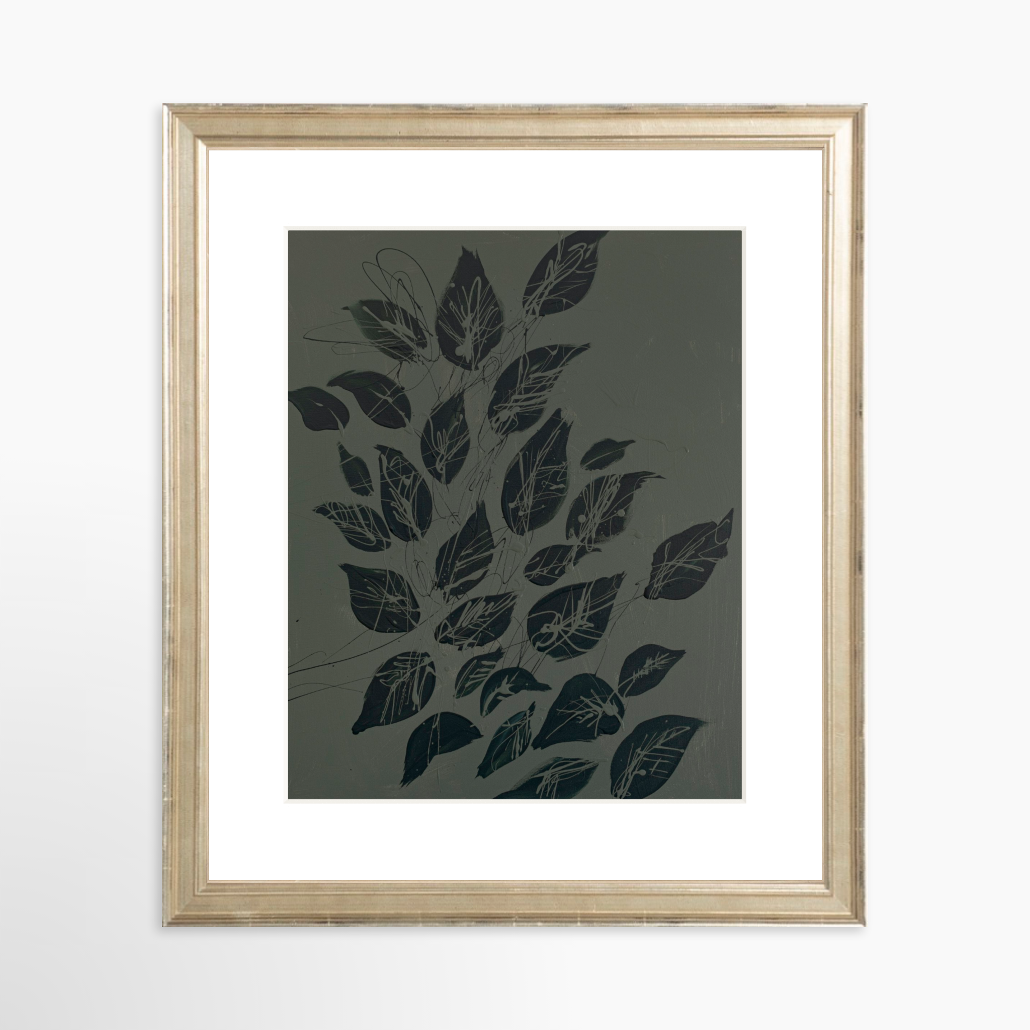 8x10 / Certificate Silver Frame + White Mat