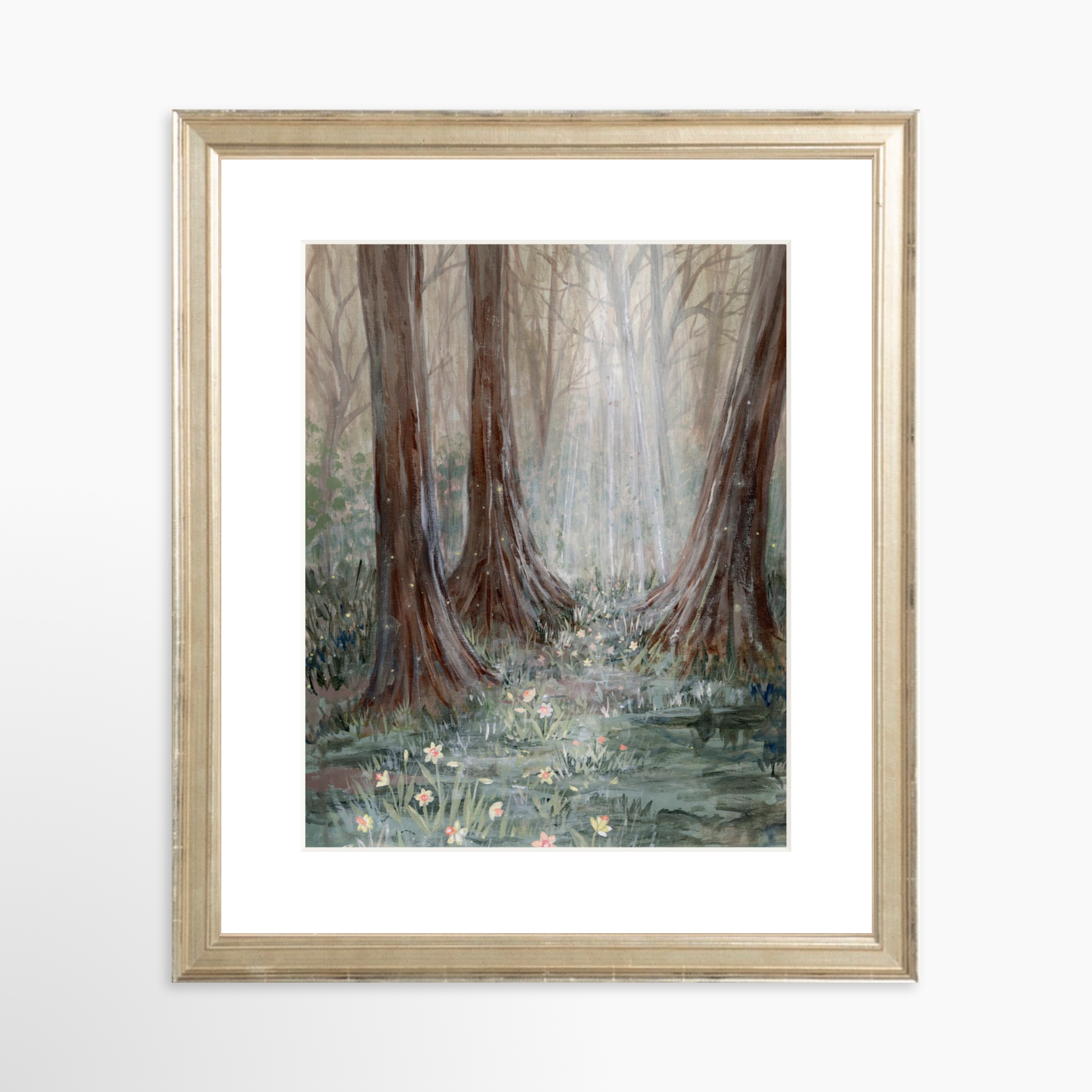 8x10 / Certificate Silver Frame + White Mat