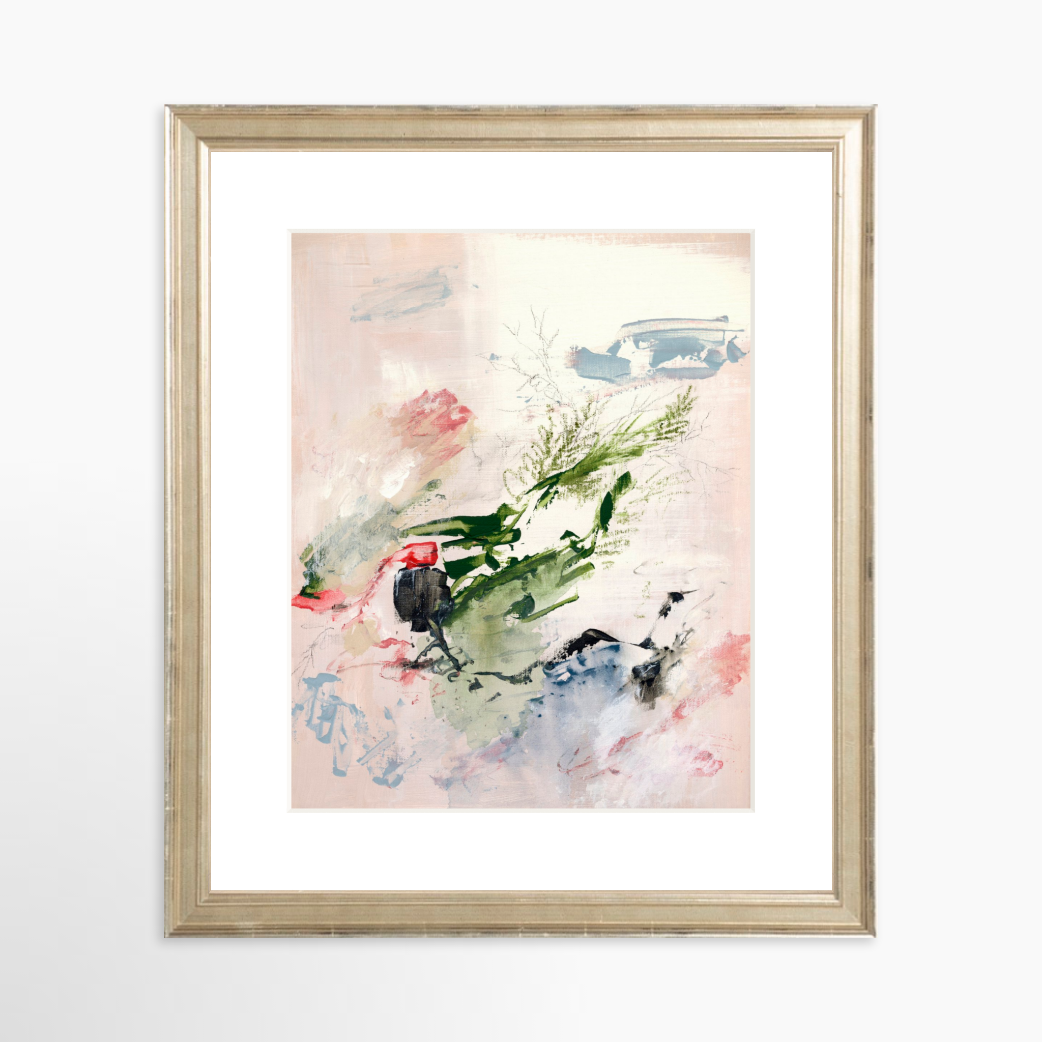 8x10 / Certificate Silver Frame + White Mat