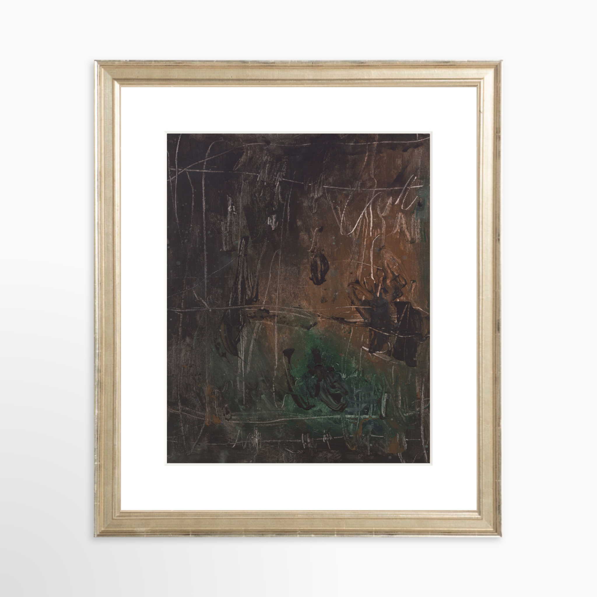 8x10 / Certificate Silver Frame + White Mat