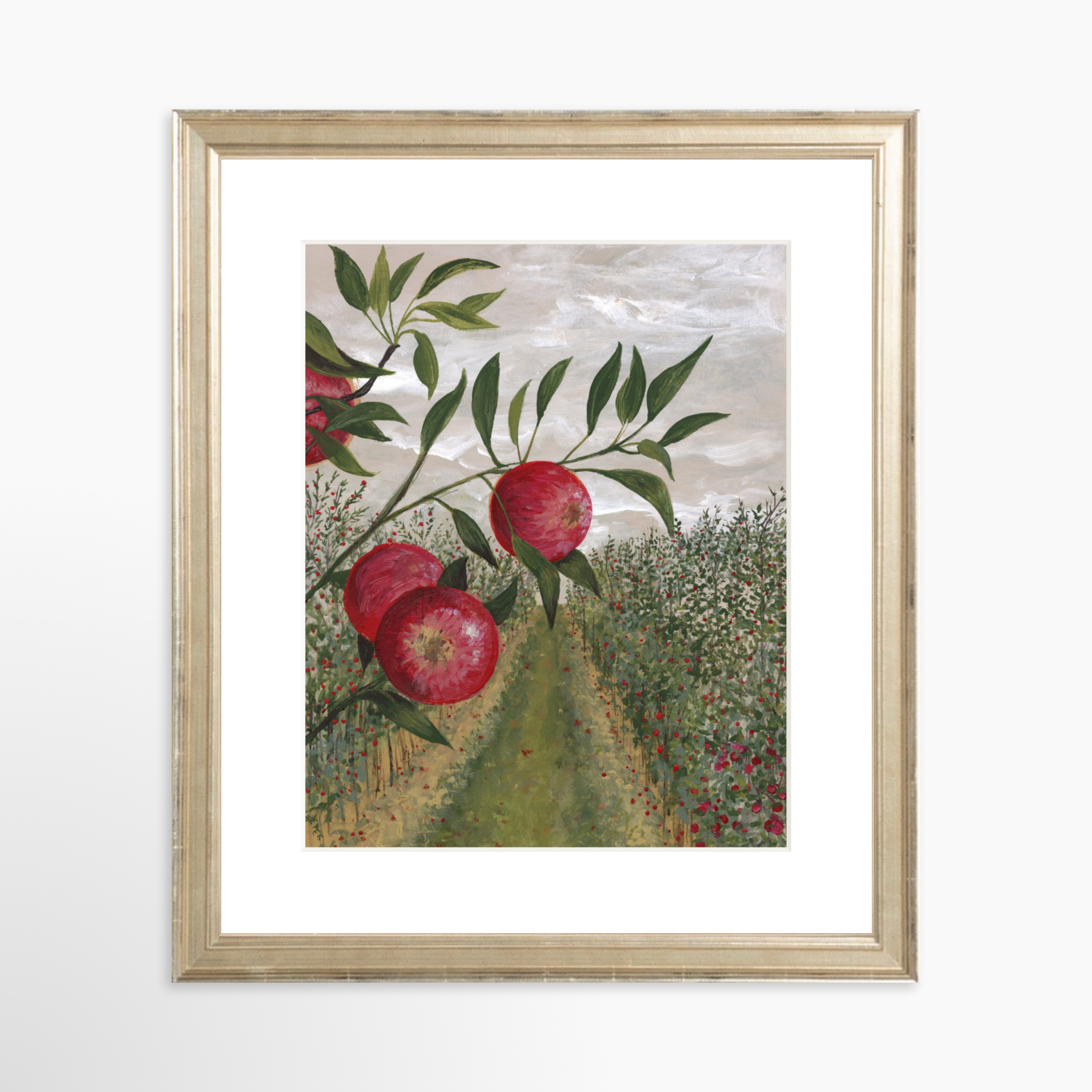 8x10 / Certificate Silver Frame + White Mat