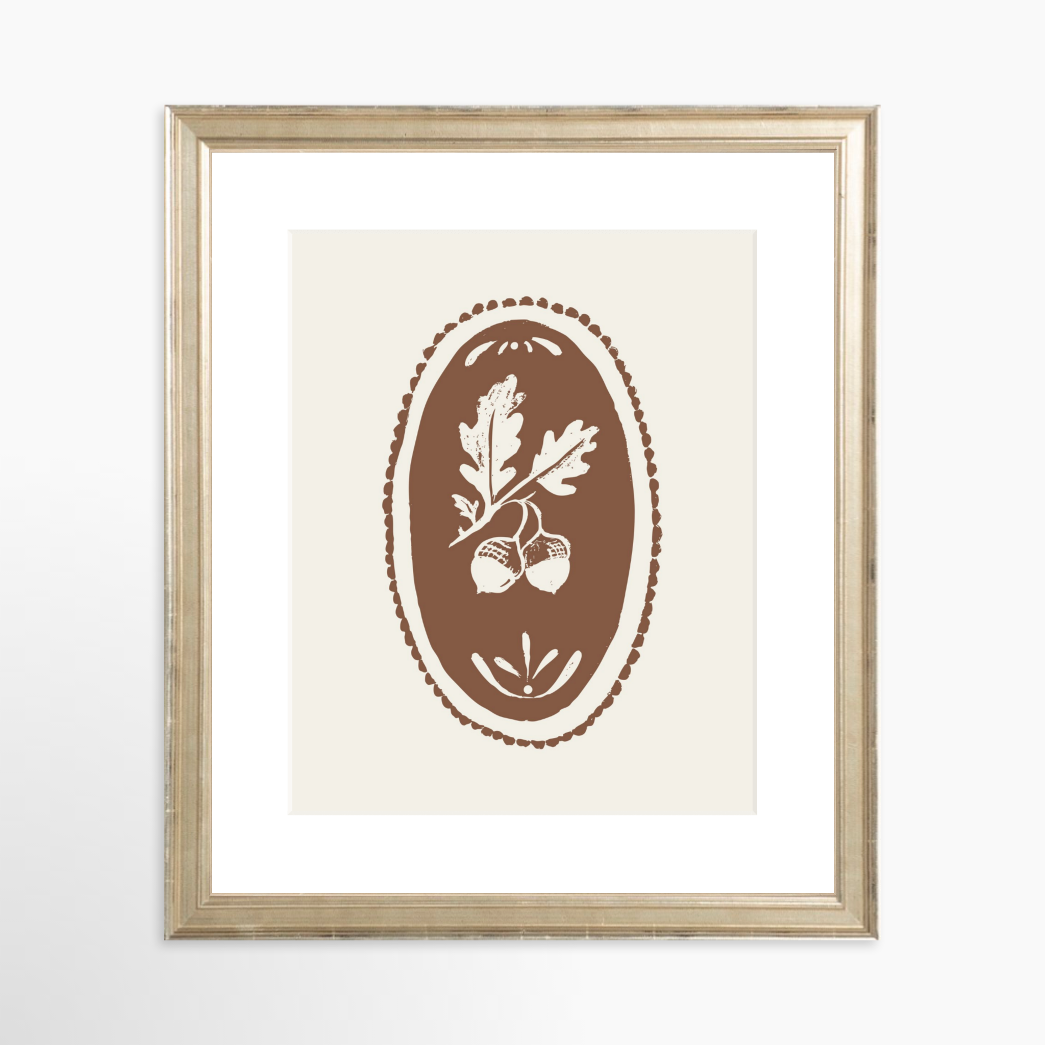 8x10 / Certificate Silver Frame + White Mat