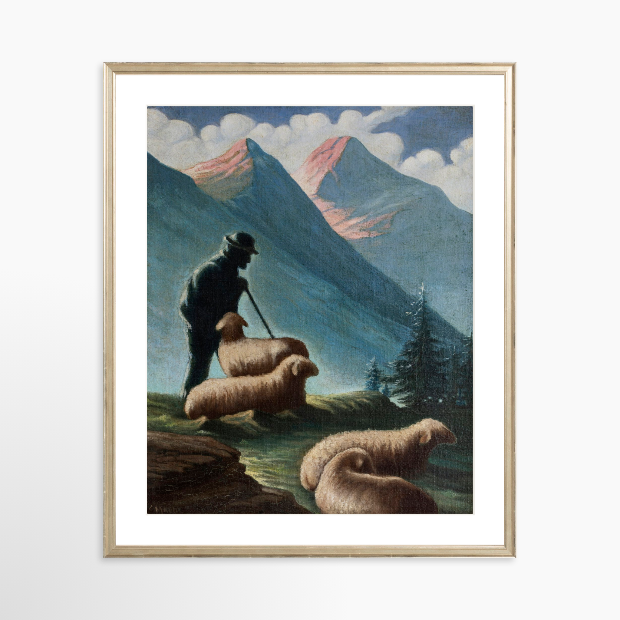 20x25 / Certificate Silver Frame + White Mat