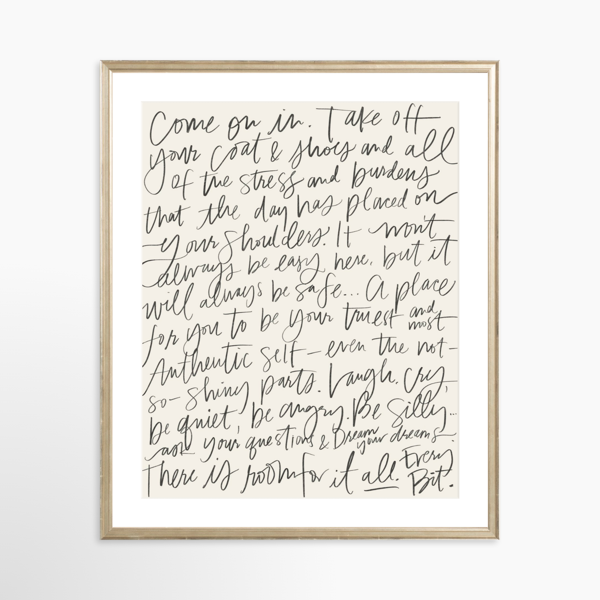 20x25 / Certificate Silver Frame + White Mat