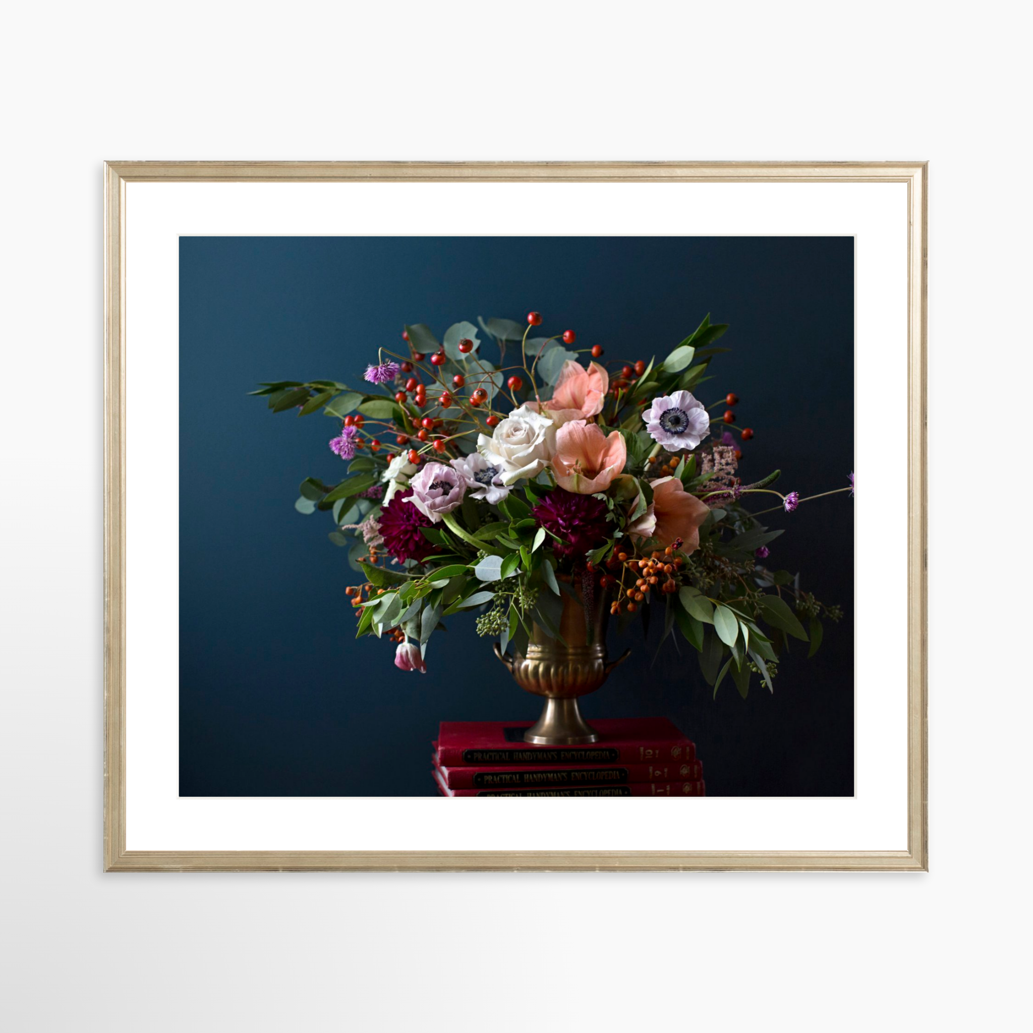 25x20 / Certificate Silver Frame + White Mat