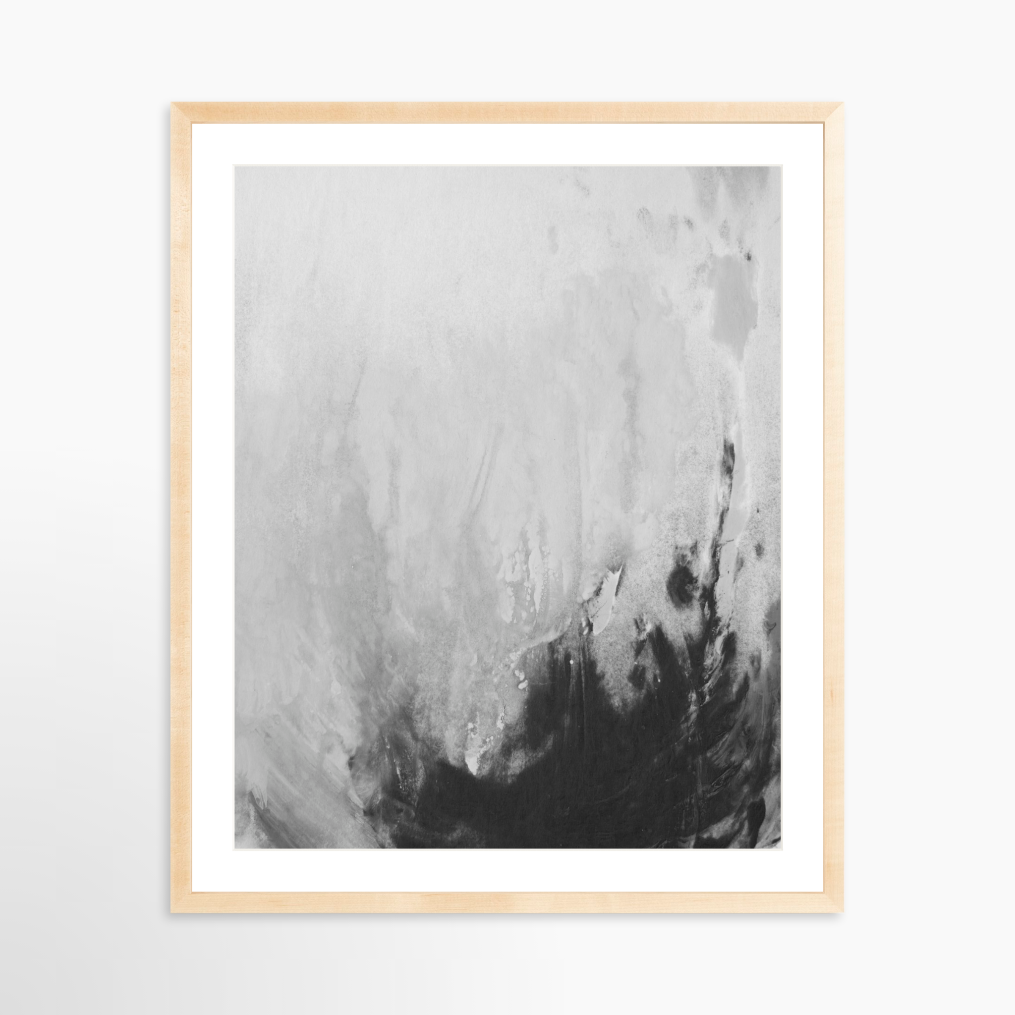 24x30 / Natural Frame + White Mat