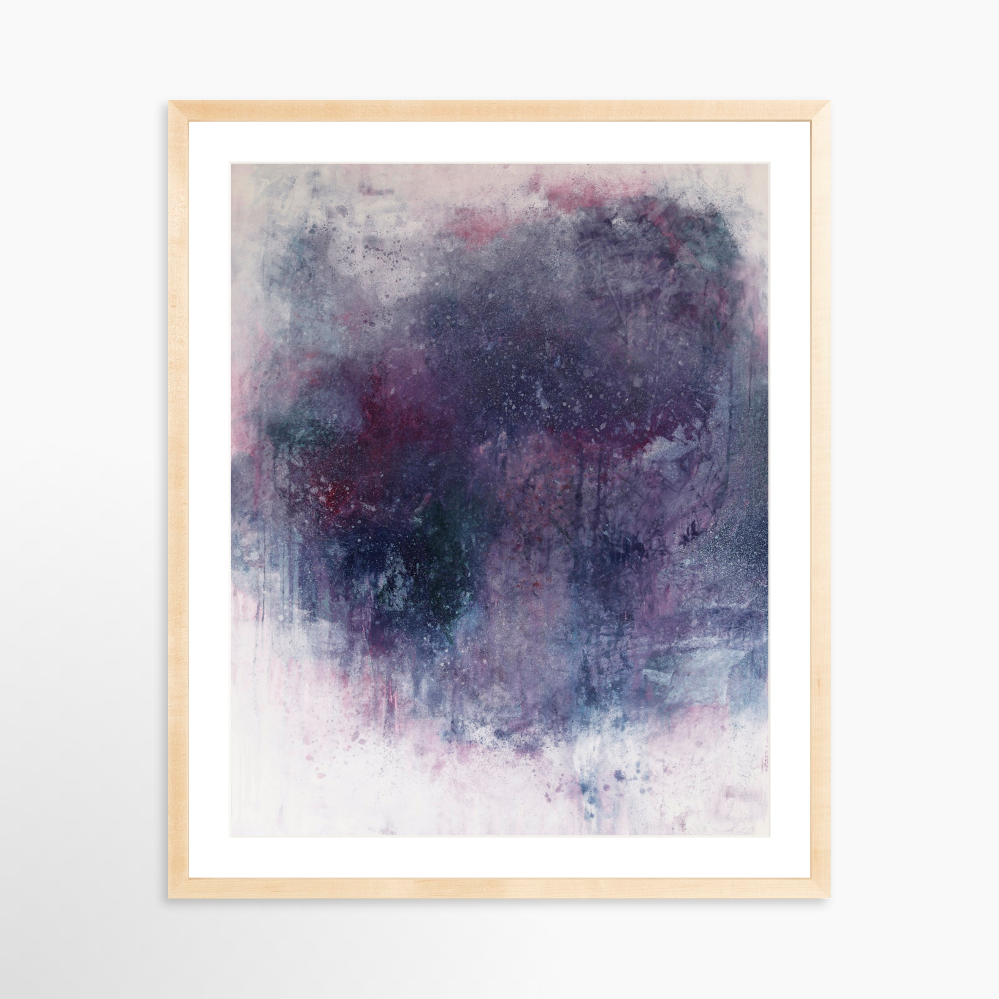 24x30 / Natural Frame + White Mat
