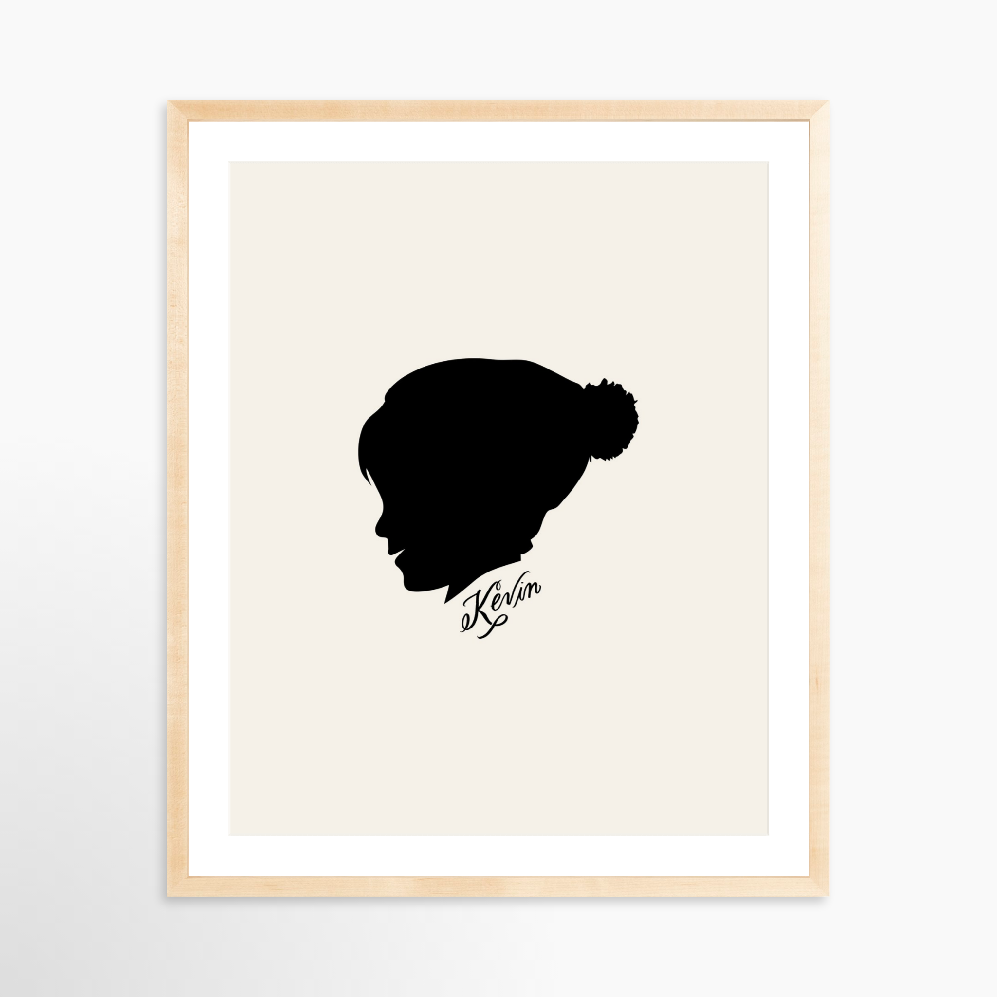 24x30 / Natural Frame + White Mat