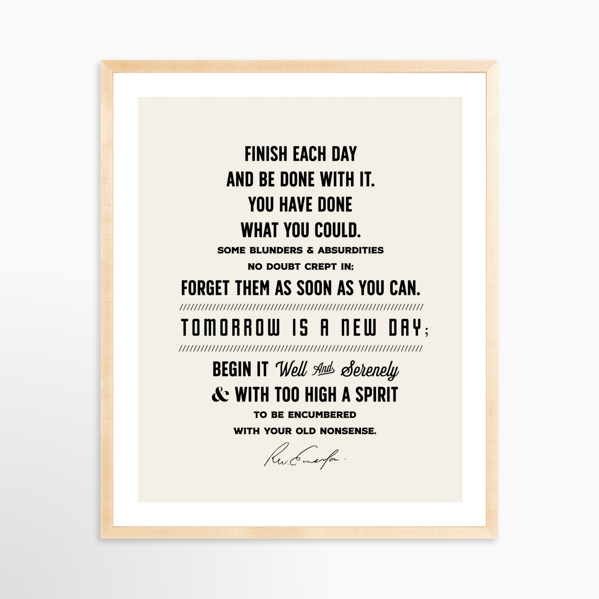 24x30 / Natural Frame + White Mat