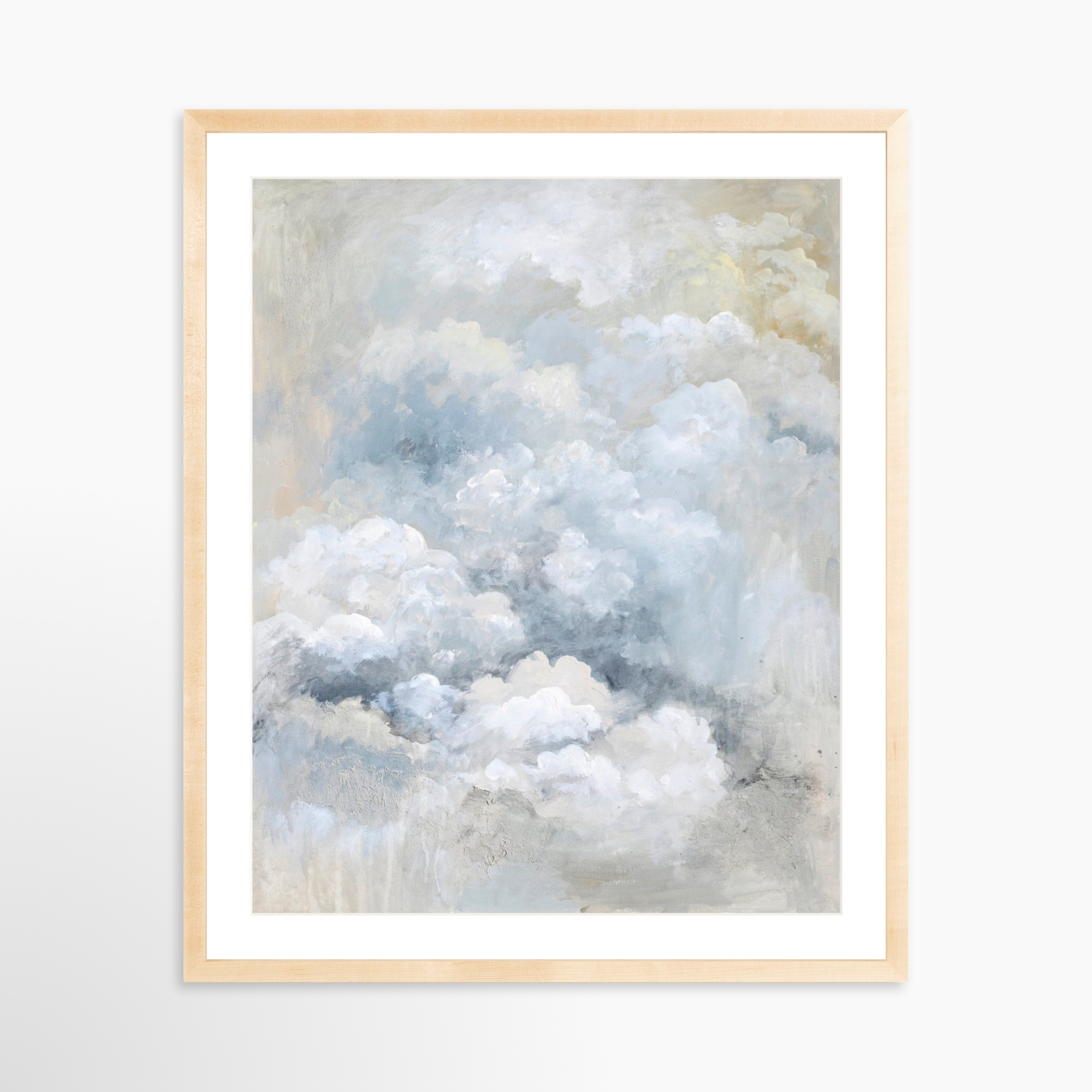 24x30 / Natural Frame + White Mat