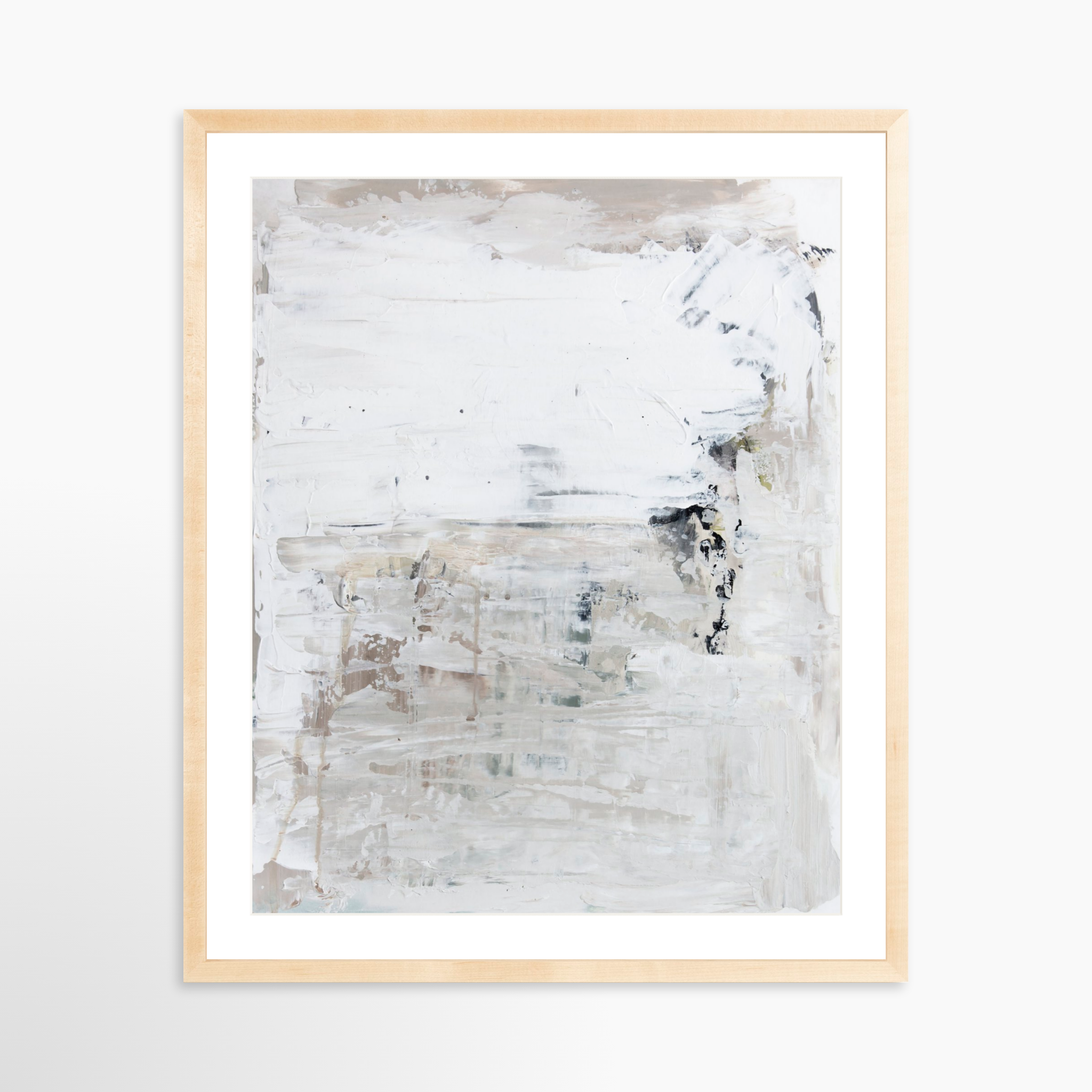 24x30 / Natural Frame + White Mat