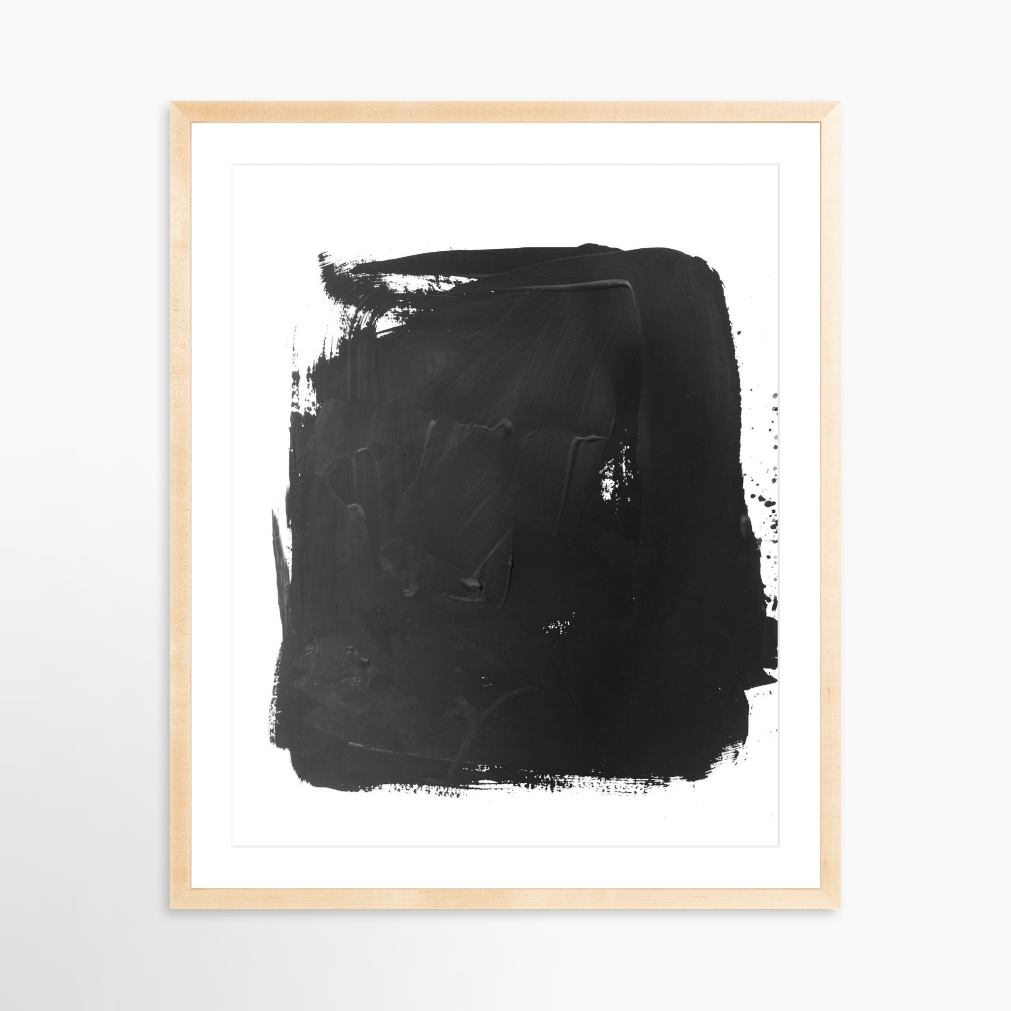 24x30 / Natural Frame + White Mat