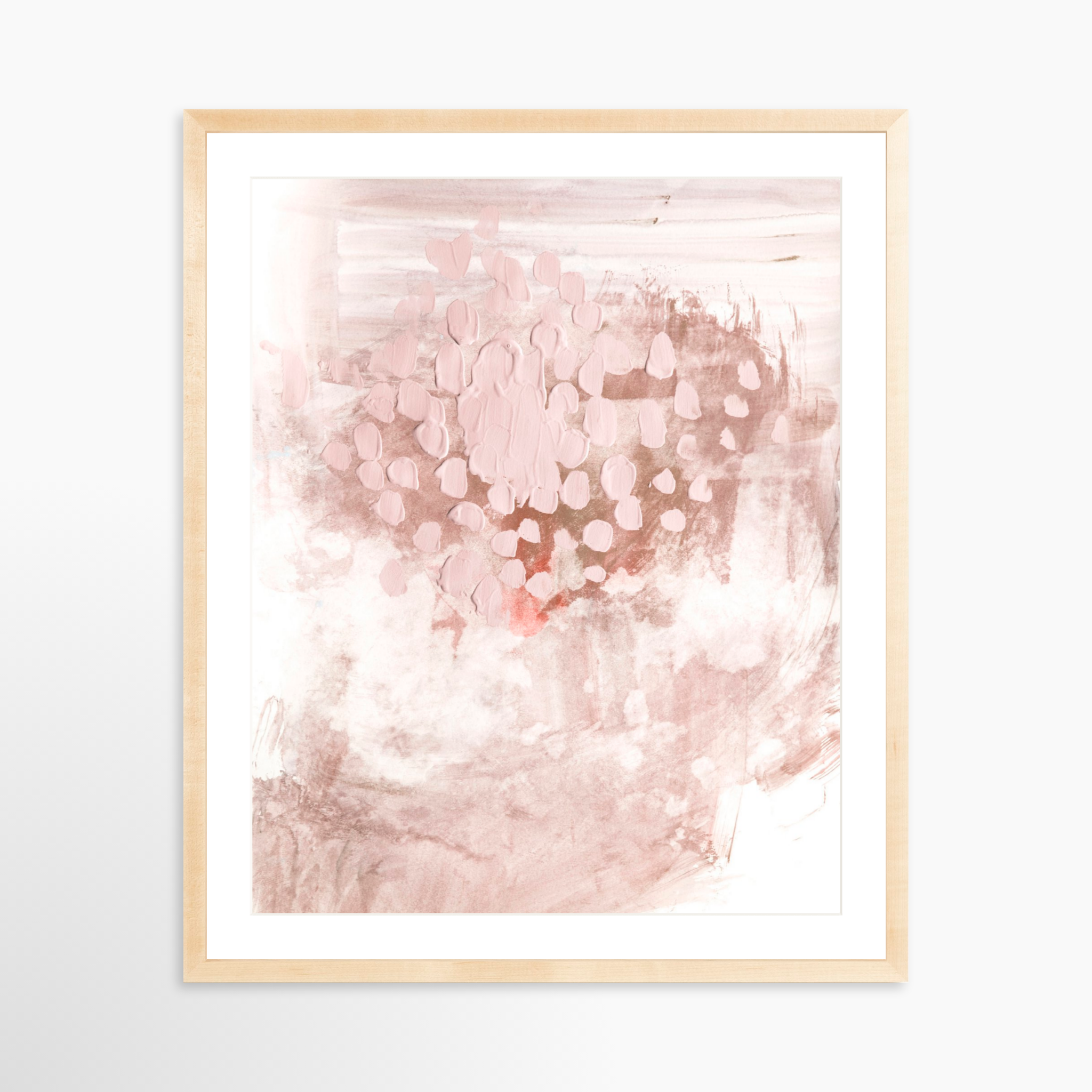 24x30 / Natural Frame + White Mat