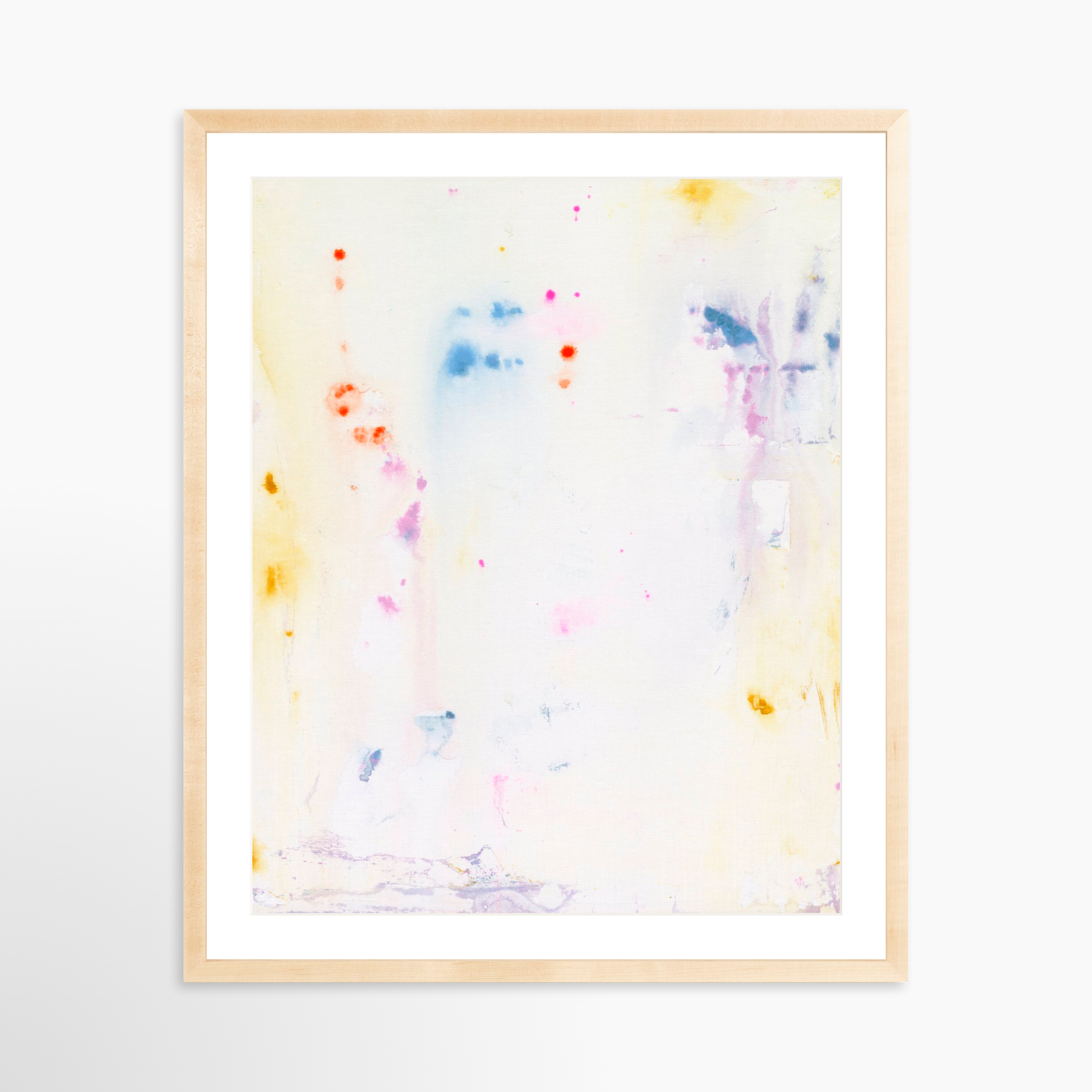 24x30 / Natural Frame + White Mat