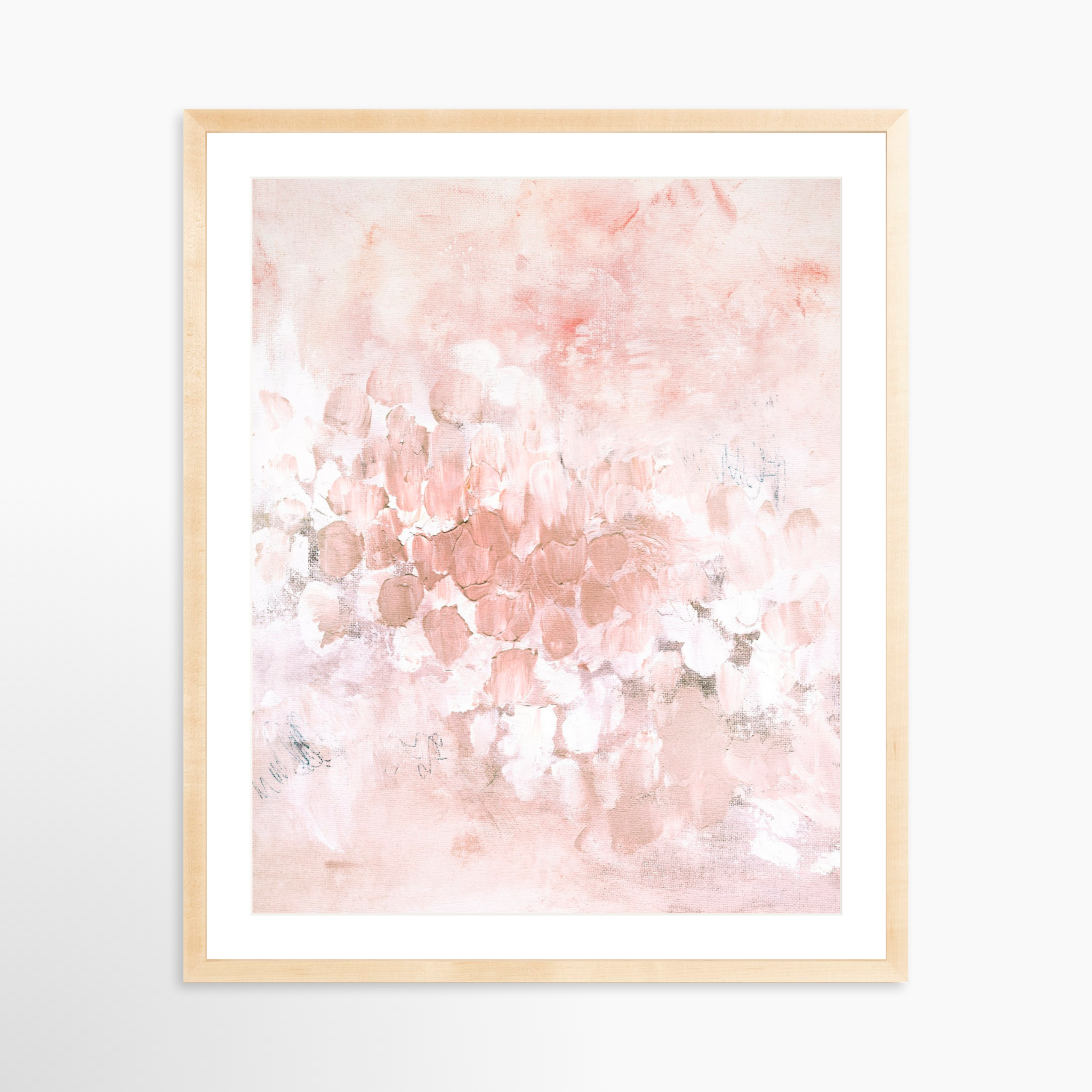 24x30 / Natural Frame + White Mat