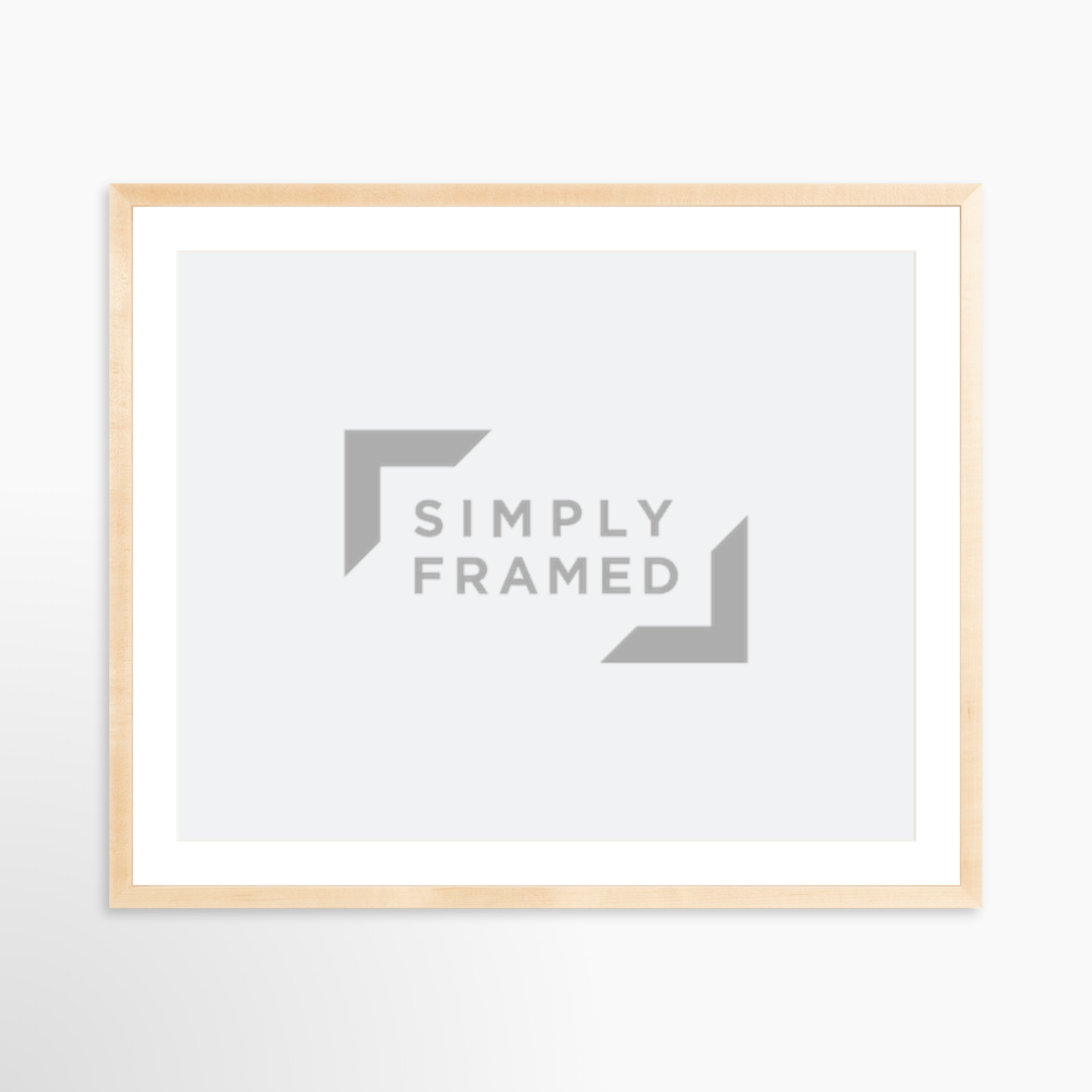 30x24 / Natural Frame + White Mat