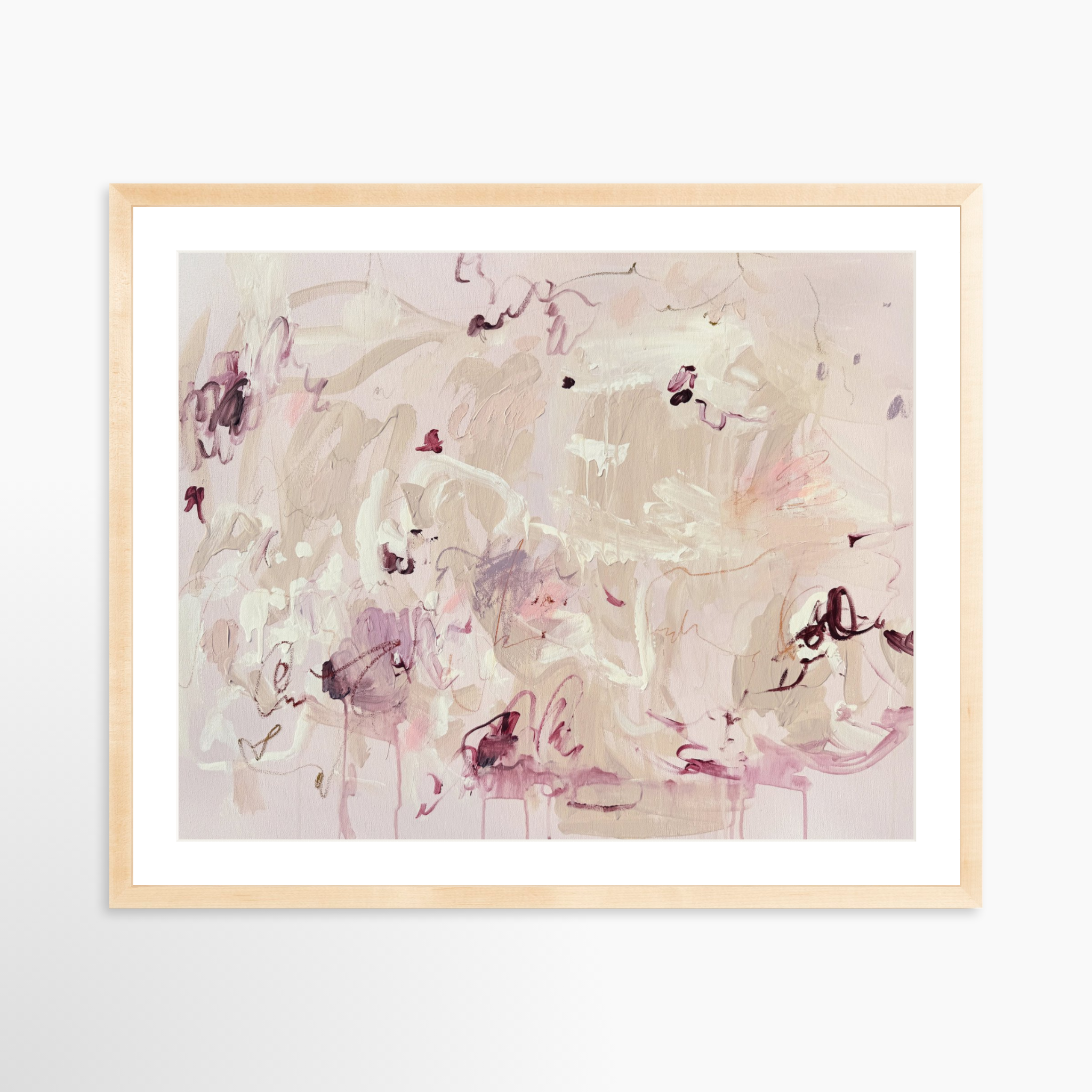 30x24 / Natural Frame + White Mat