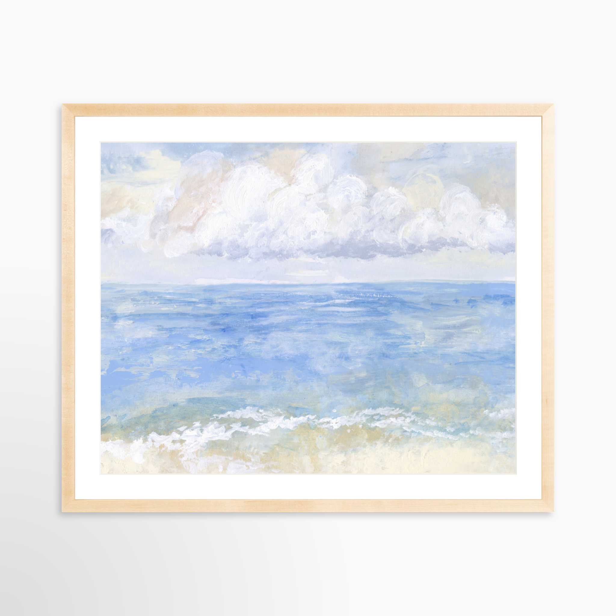 30x24 / Natural Frame + White Mat