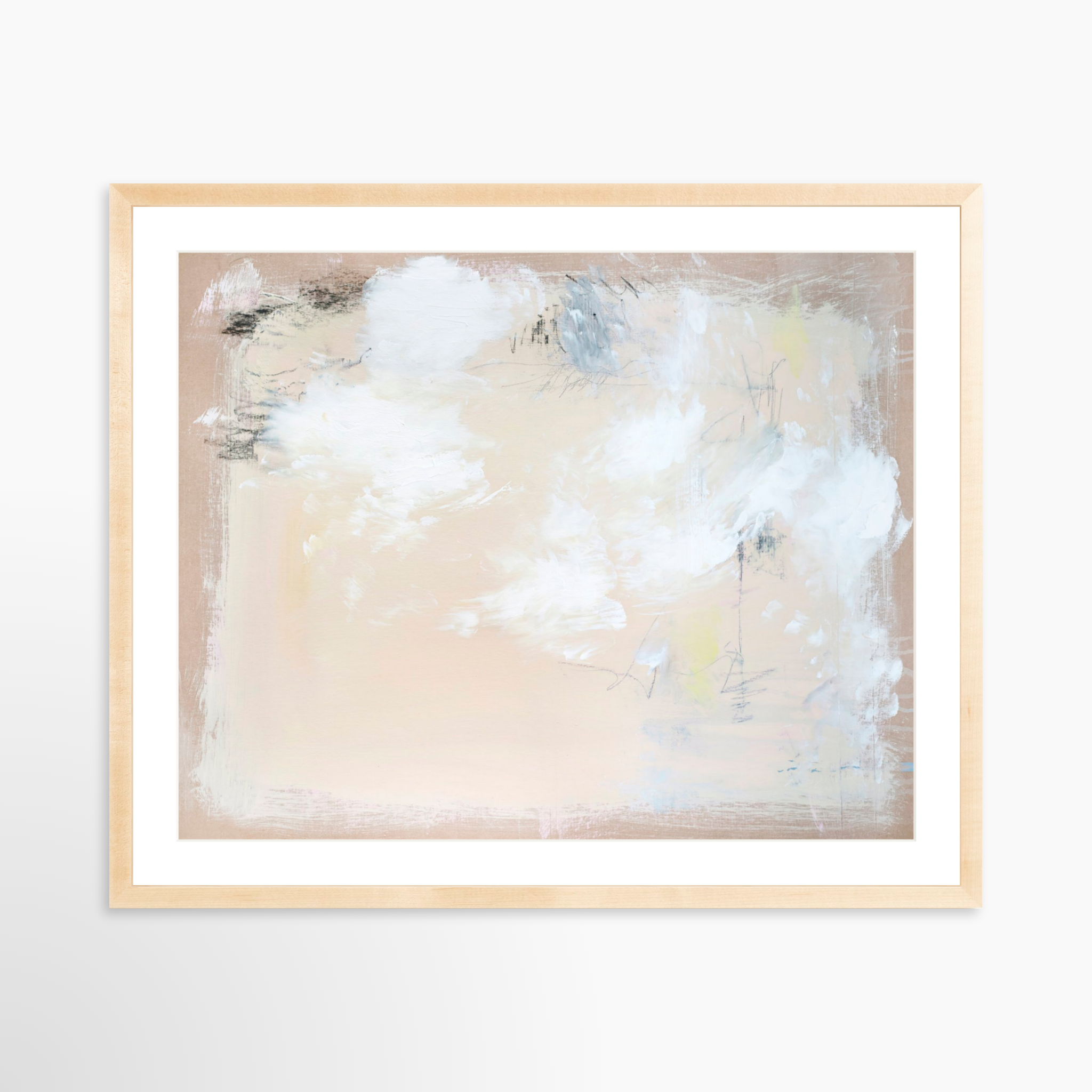 30x24 / Natural Frame + White Mat
