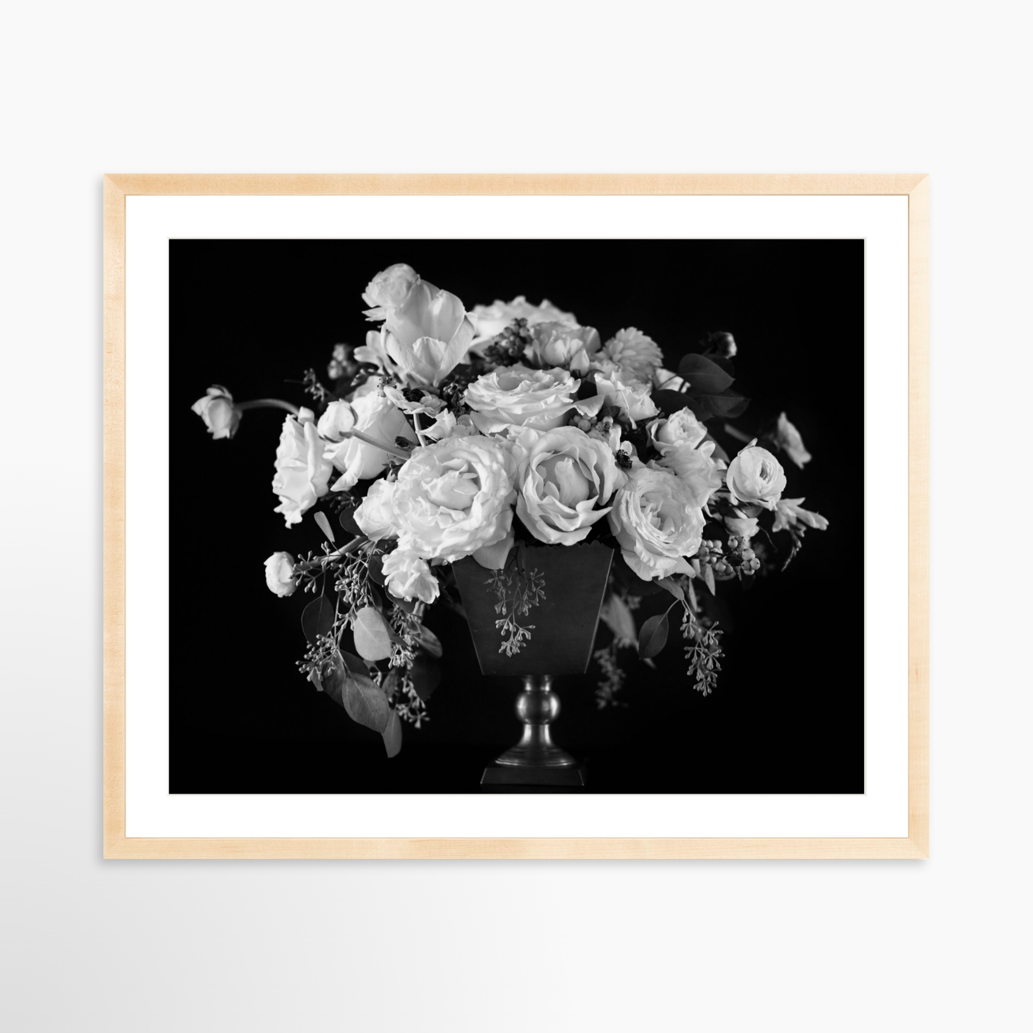 30x24 / Natural Frame + White Mat
