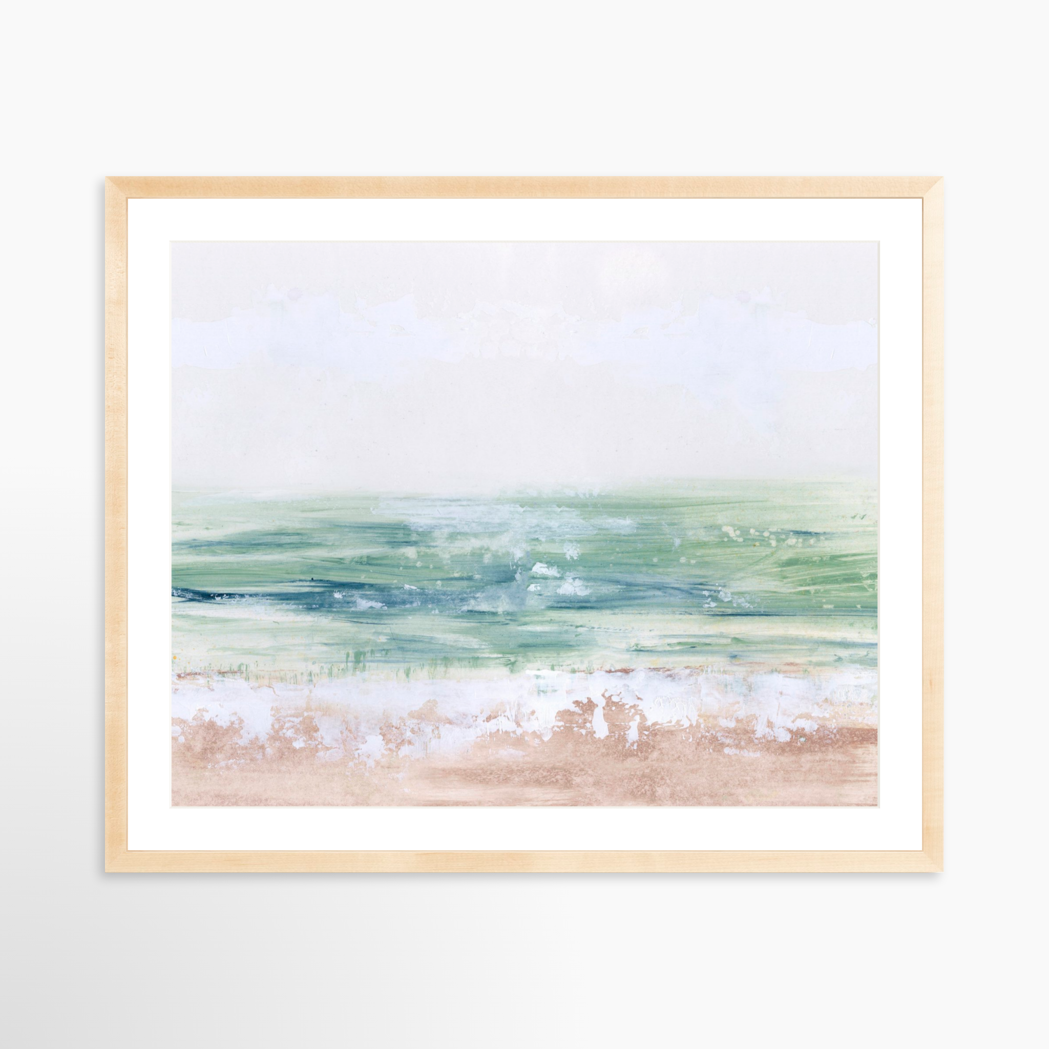 30x24 / Natural Frame + White Mat