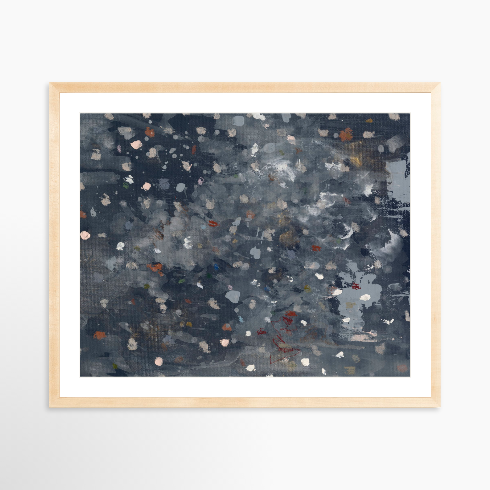 30x24 / Natural Frame + White Mat