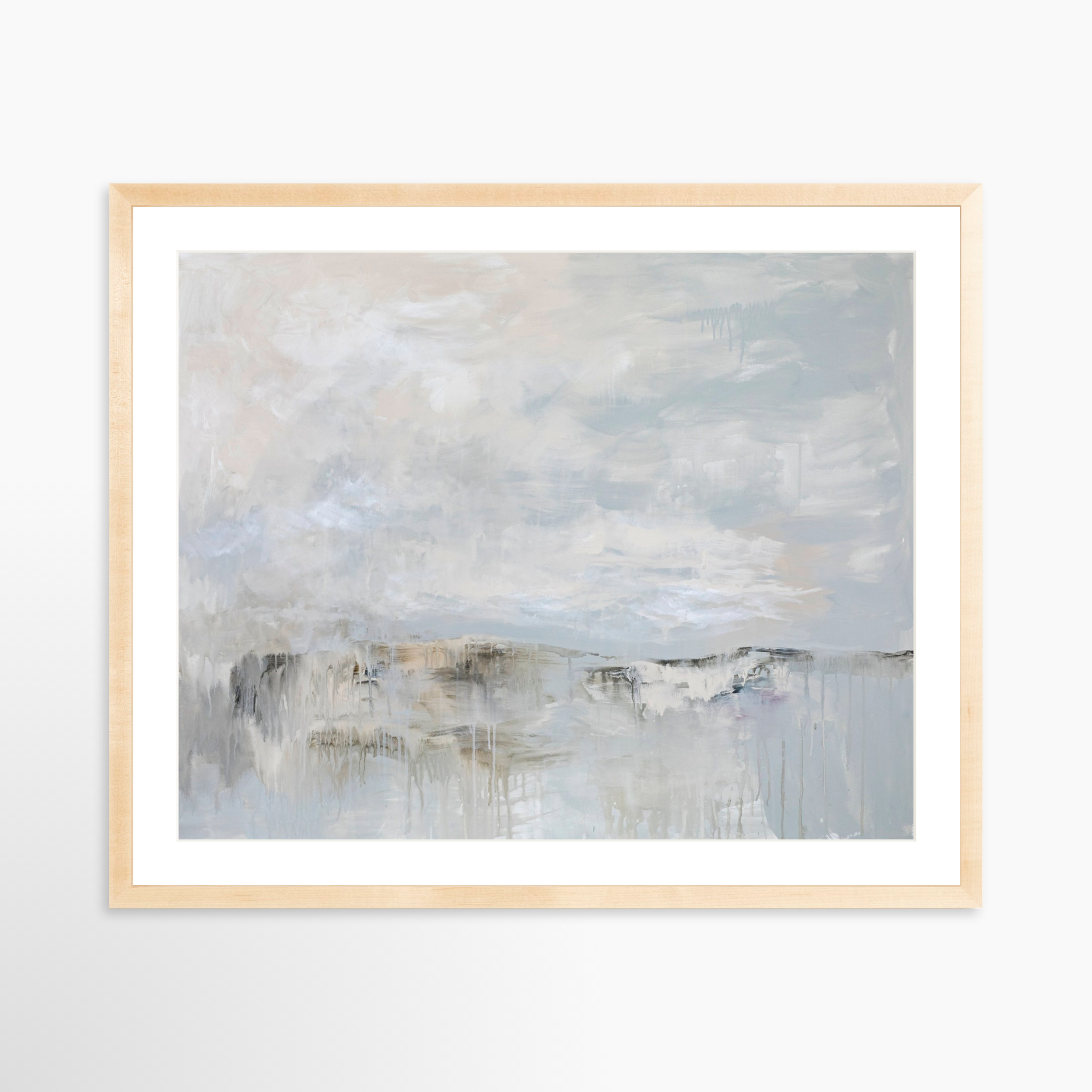 30x24 / Natural Frame + White Mat