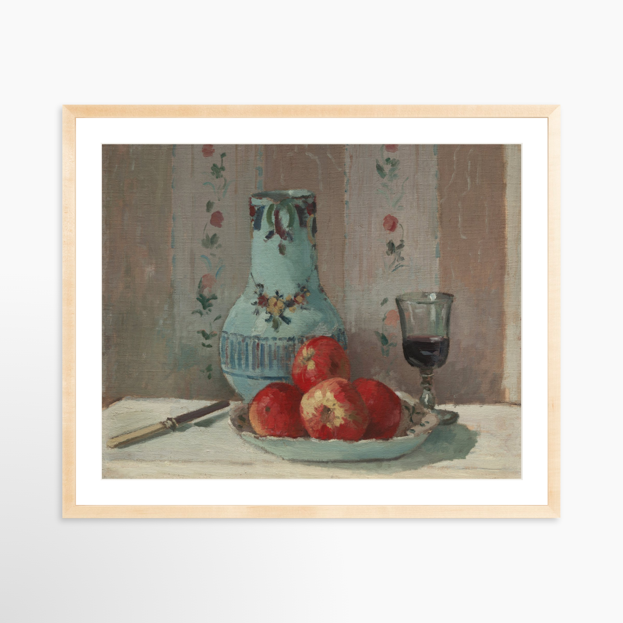 30x24 / Natural Frame + White Mat