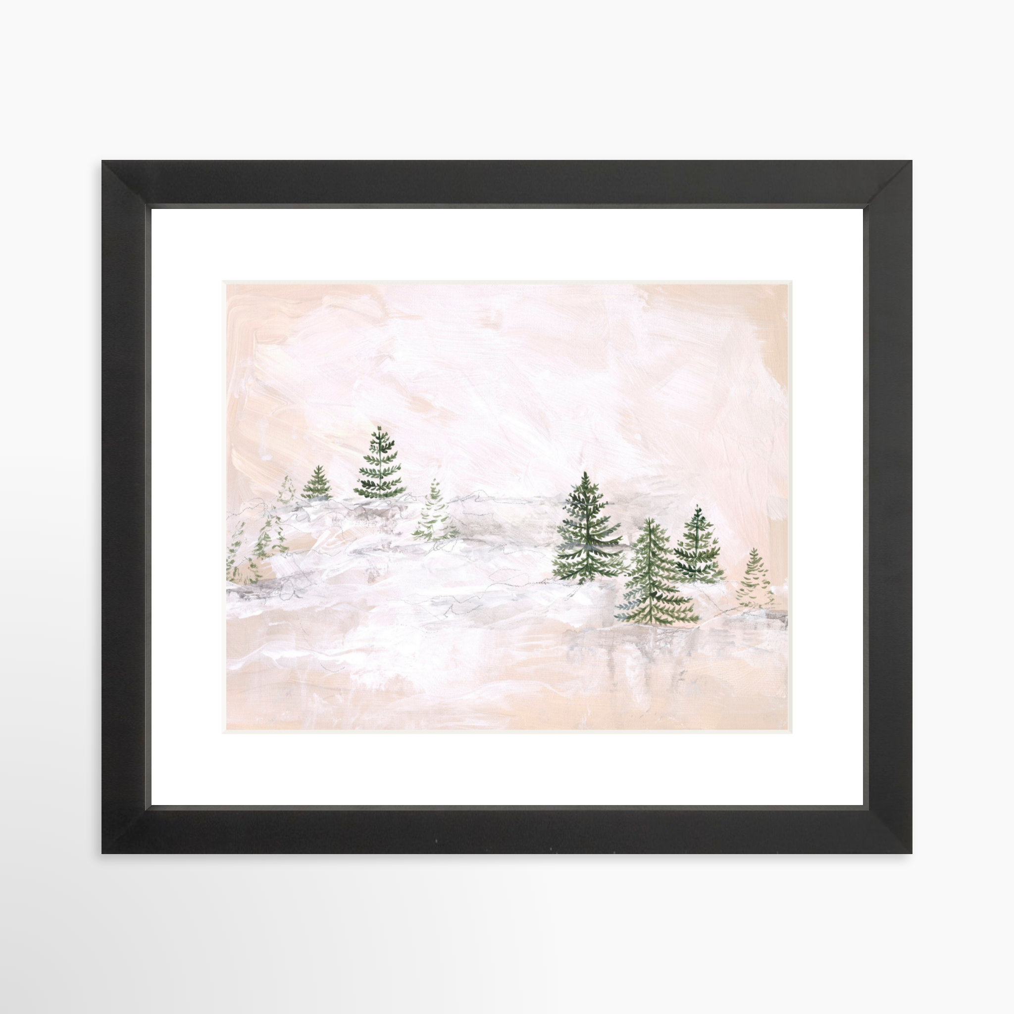 10x8 / Black Frame + White Mat