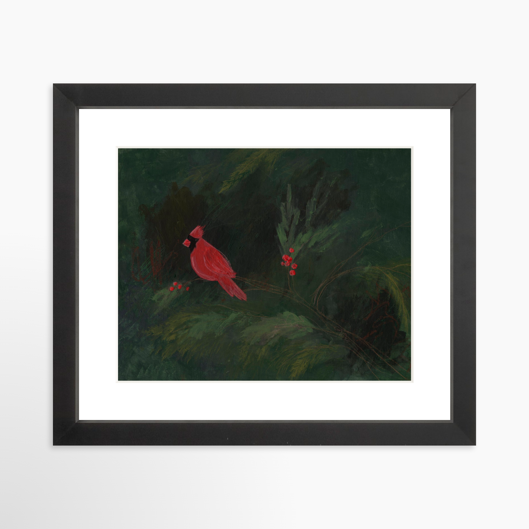 10x8 / Black Frame + White Mat