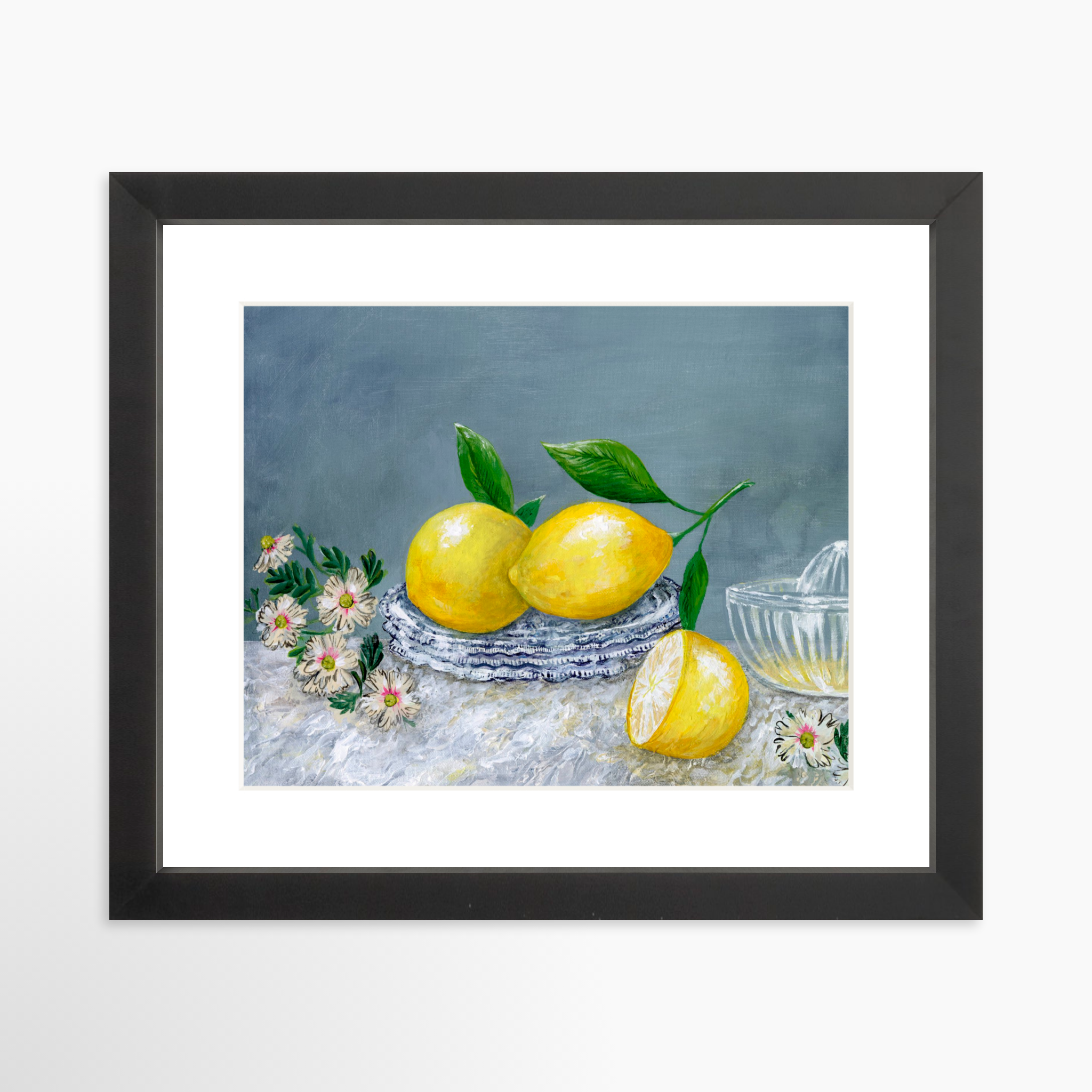10x8 / Black Frame + White Mat