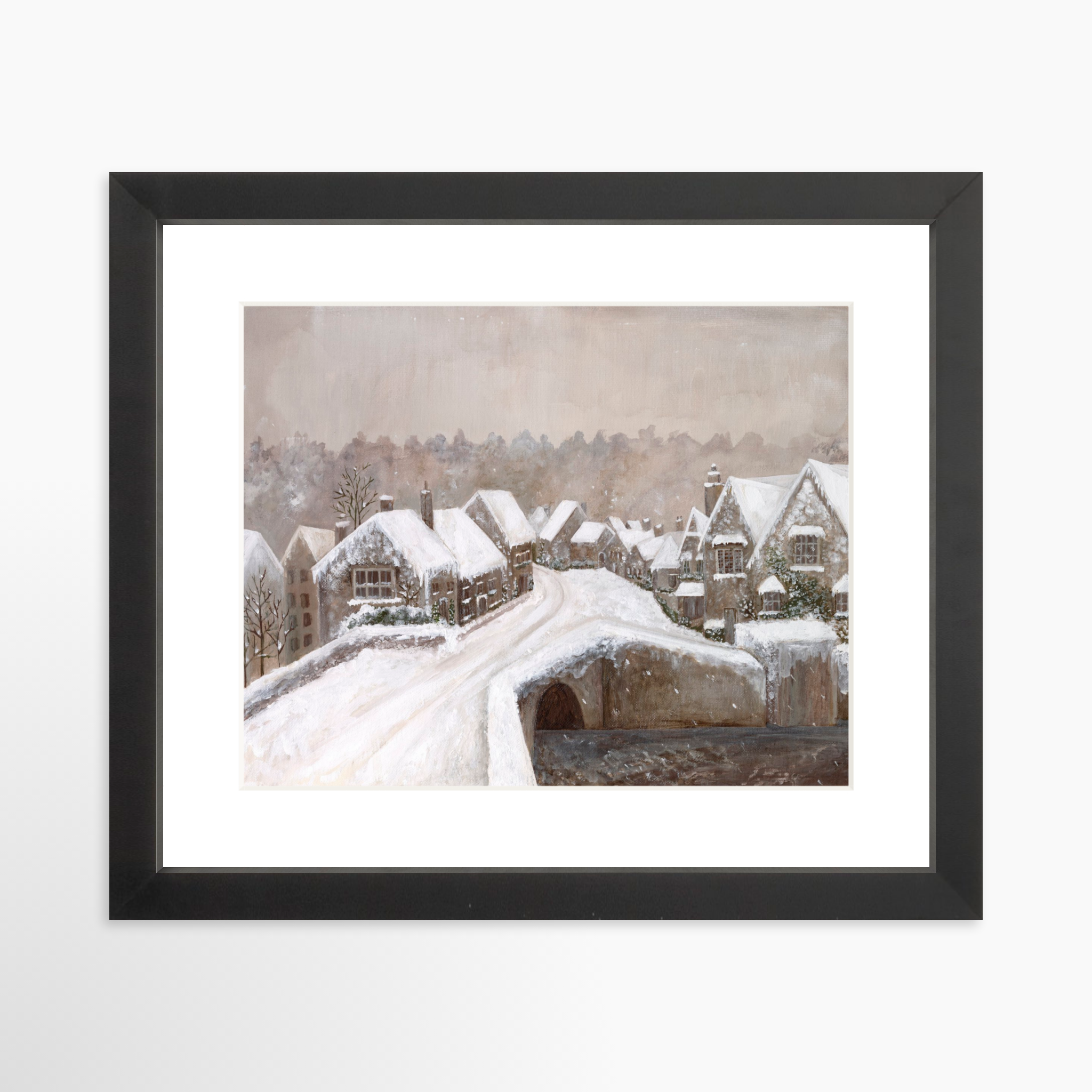 10x8 / Black Frame + White Mat